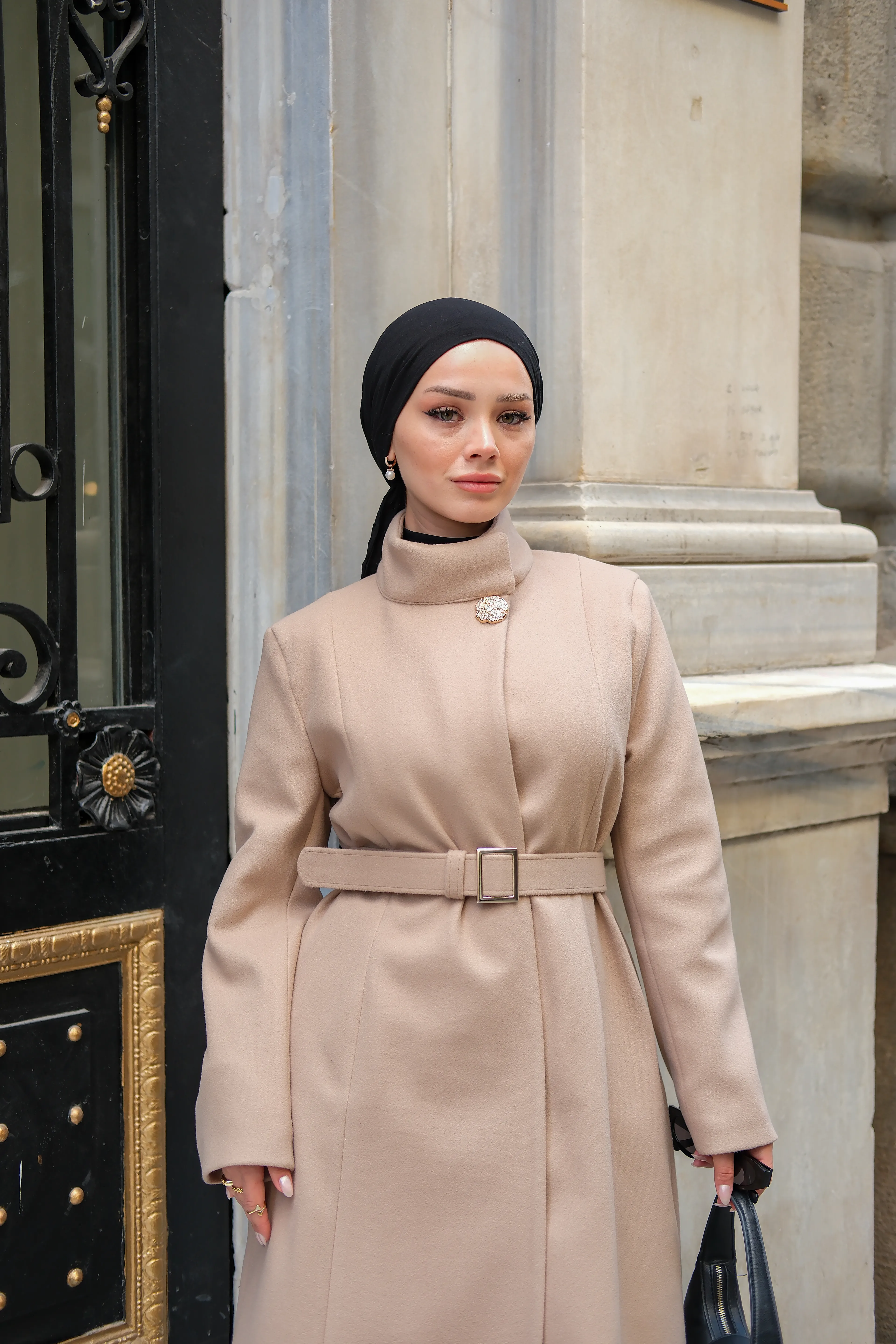 Clara Kaşe Kaban Bej K8