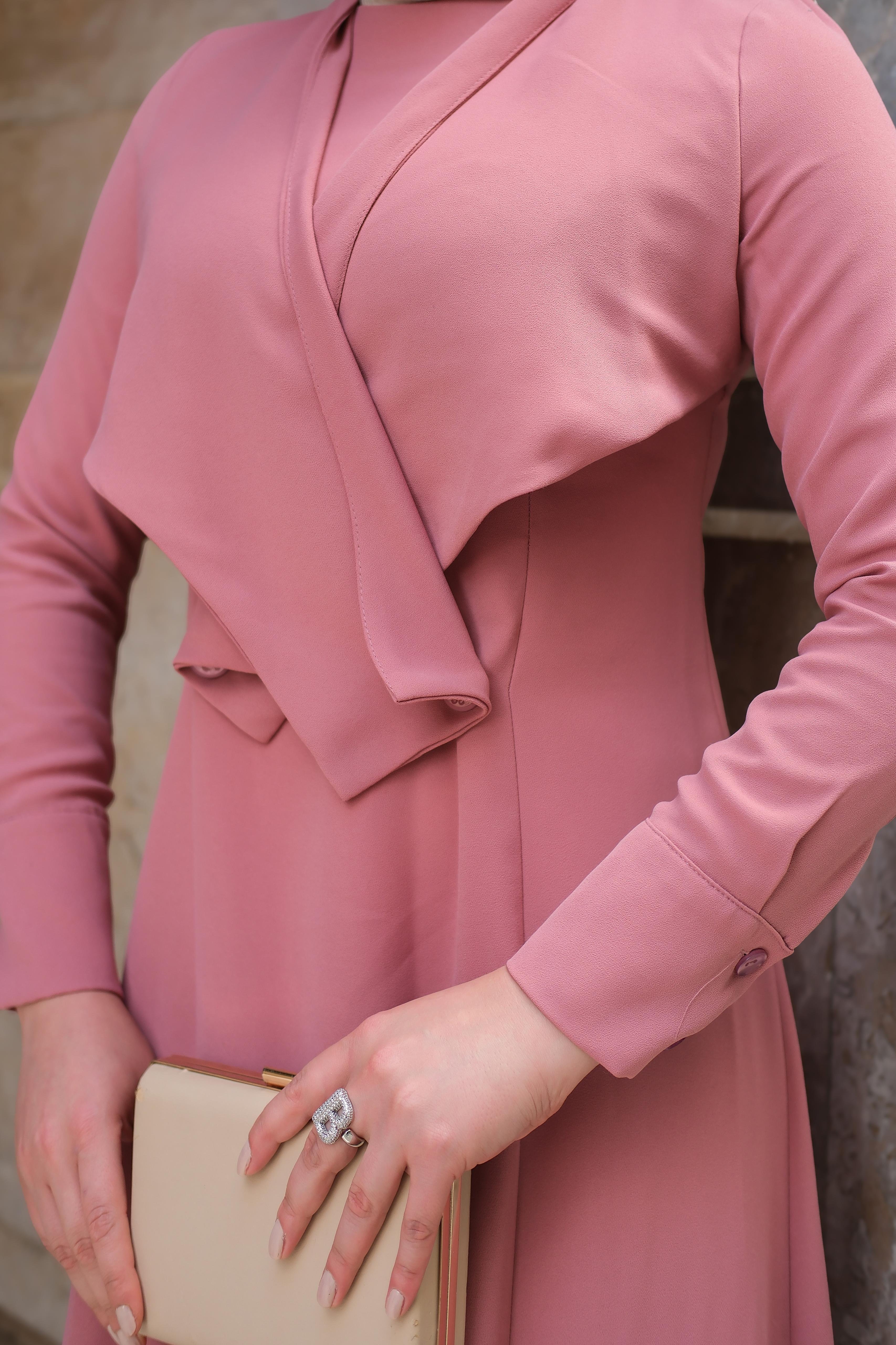 Cls 2 Lİ Elbise Toz Pembe ELB38