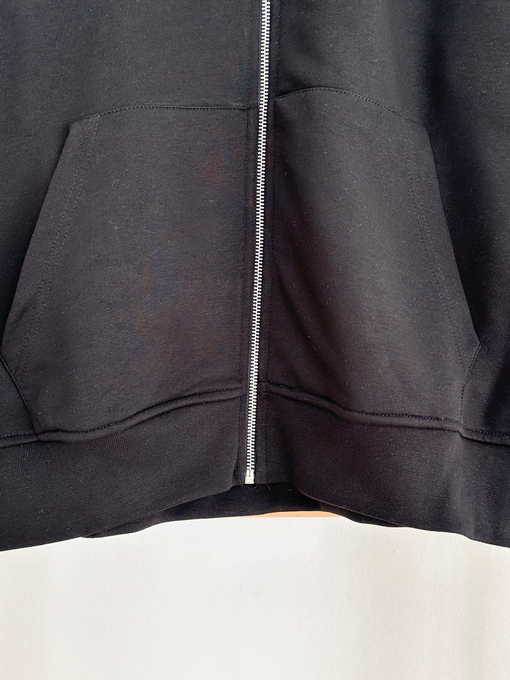 Kapüşonlu Basic Sweat Hırka - Siyah