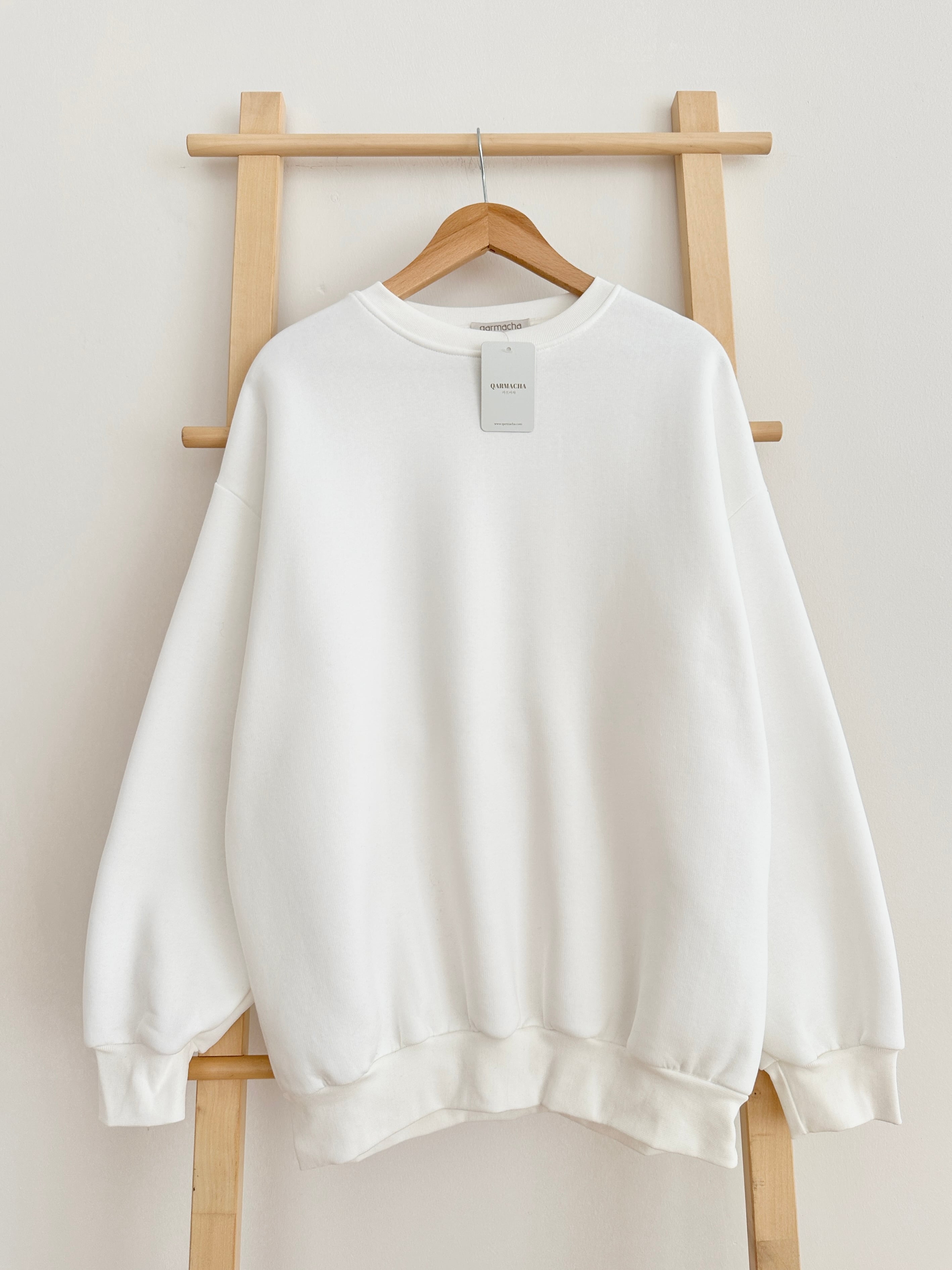3 İplik Sweat - Beyaz