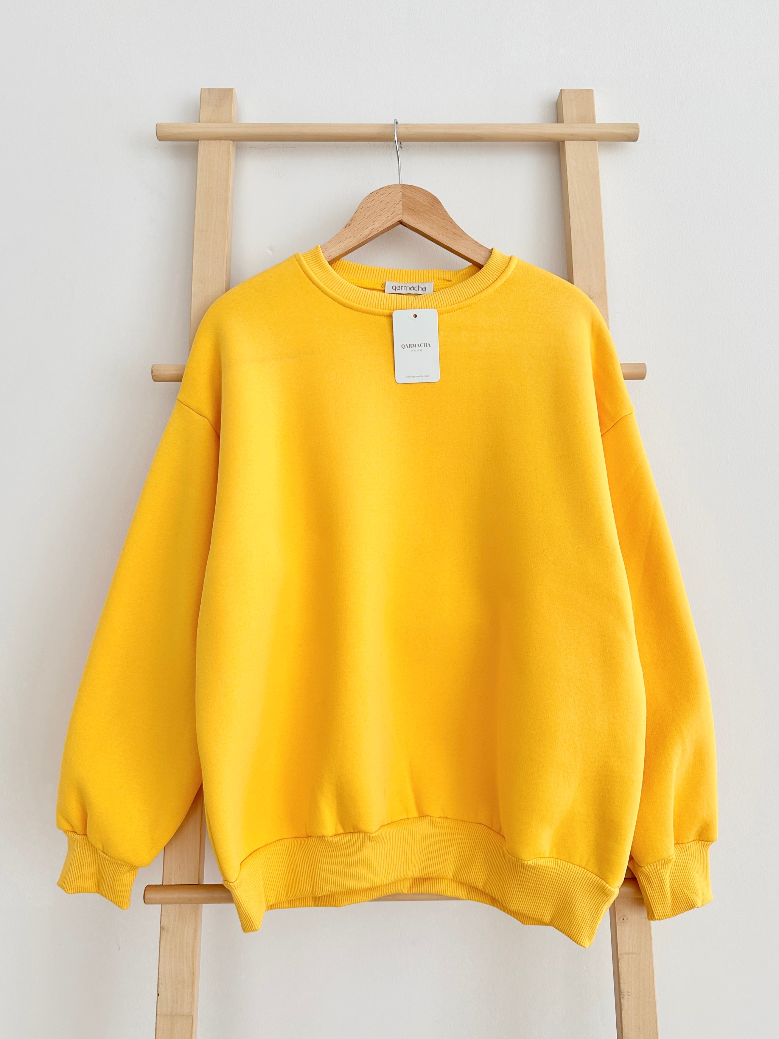 3 İplik Sweat - Limon Sarısı