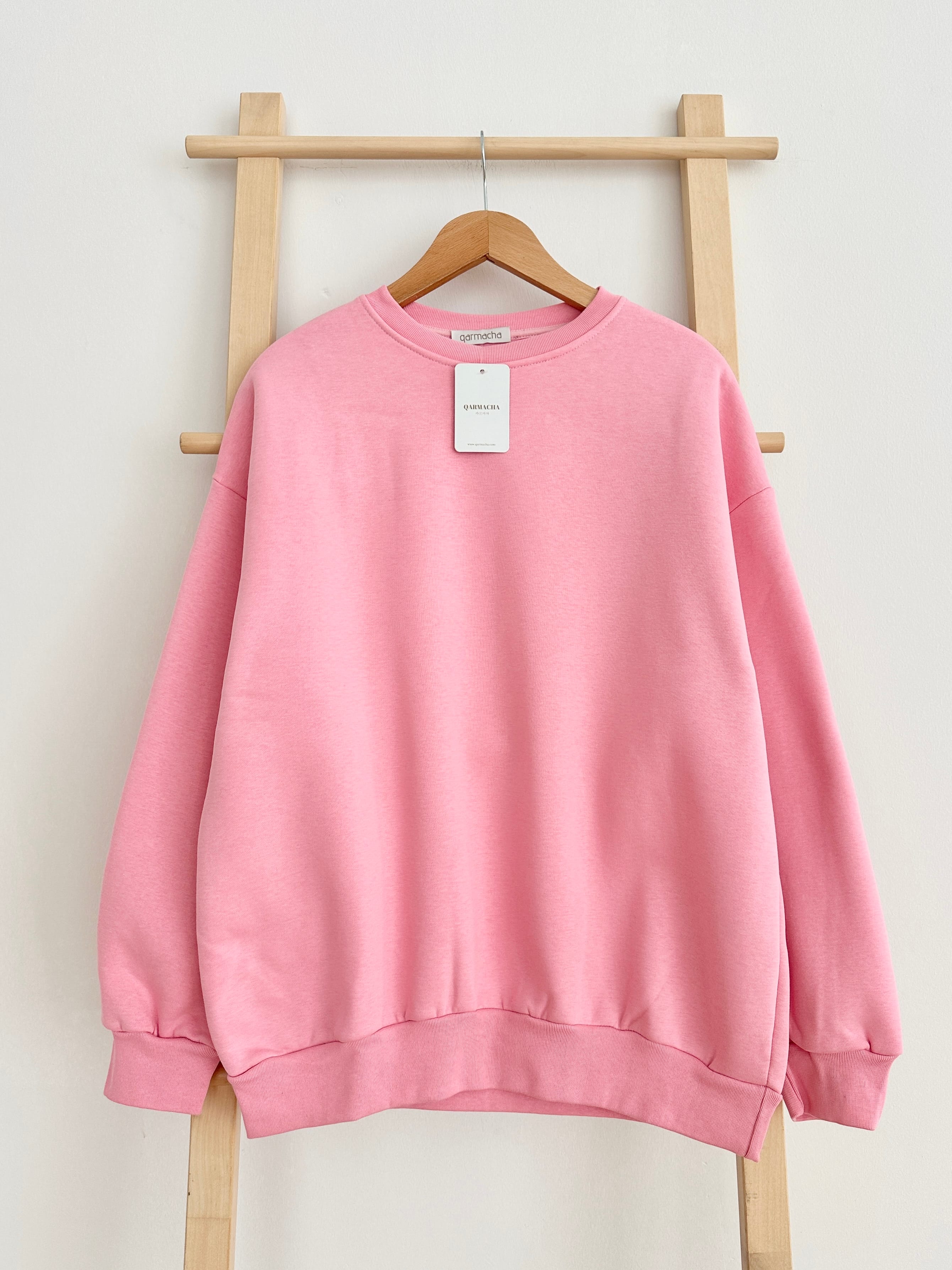 3 İplik Sweat - Toz Pembe