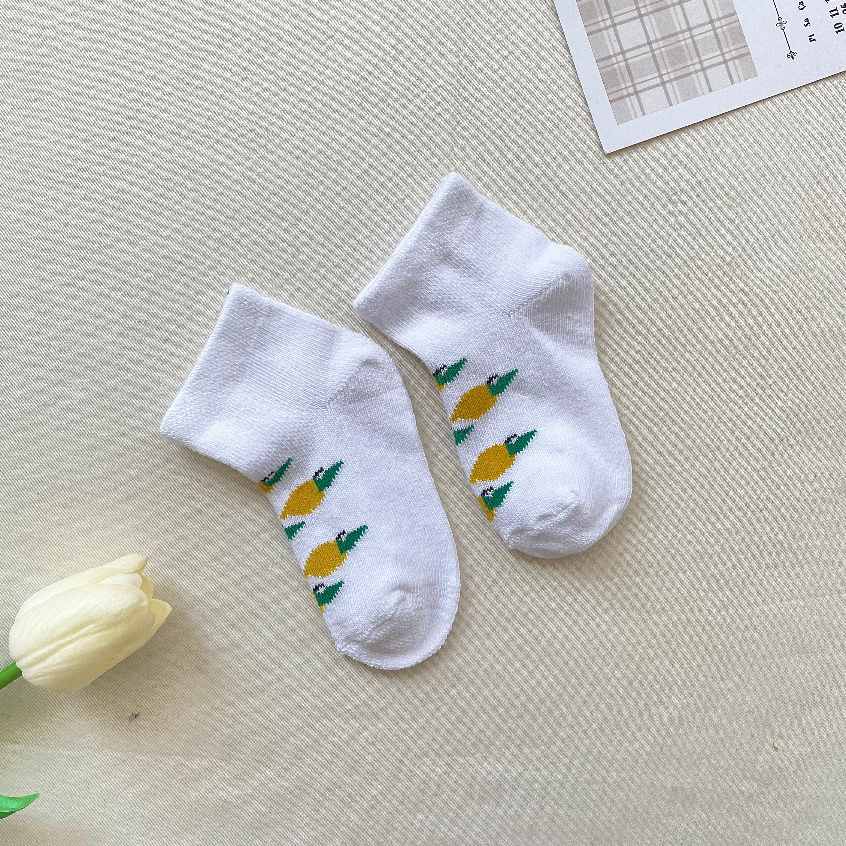 Bebek Çorap - Ananas Desenli
