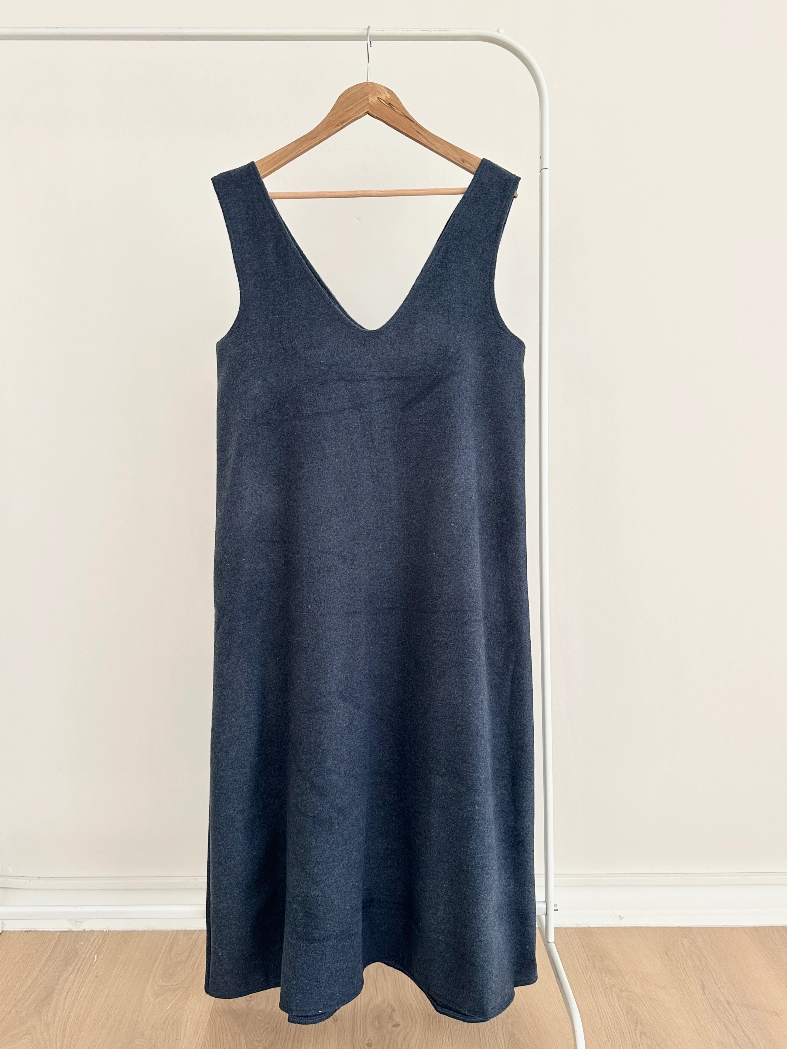 V Yaka Kaşe Jile - Lacivert