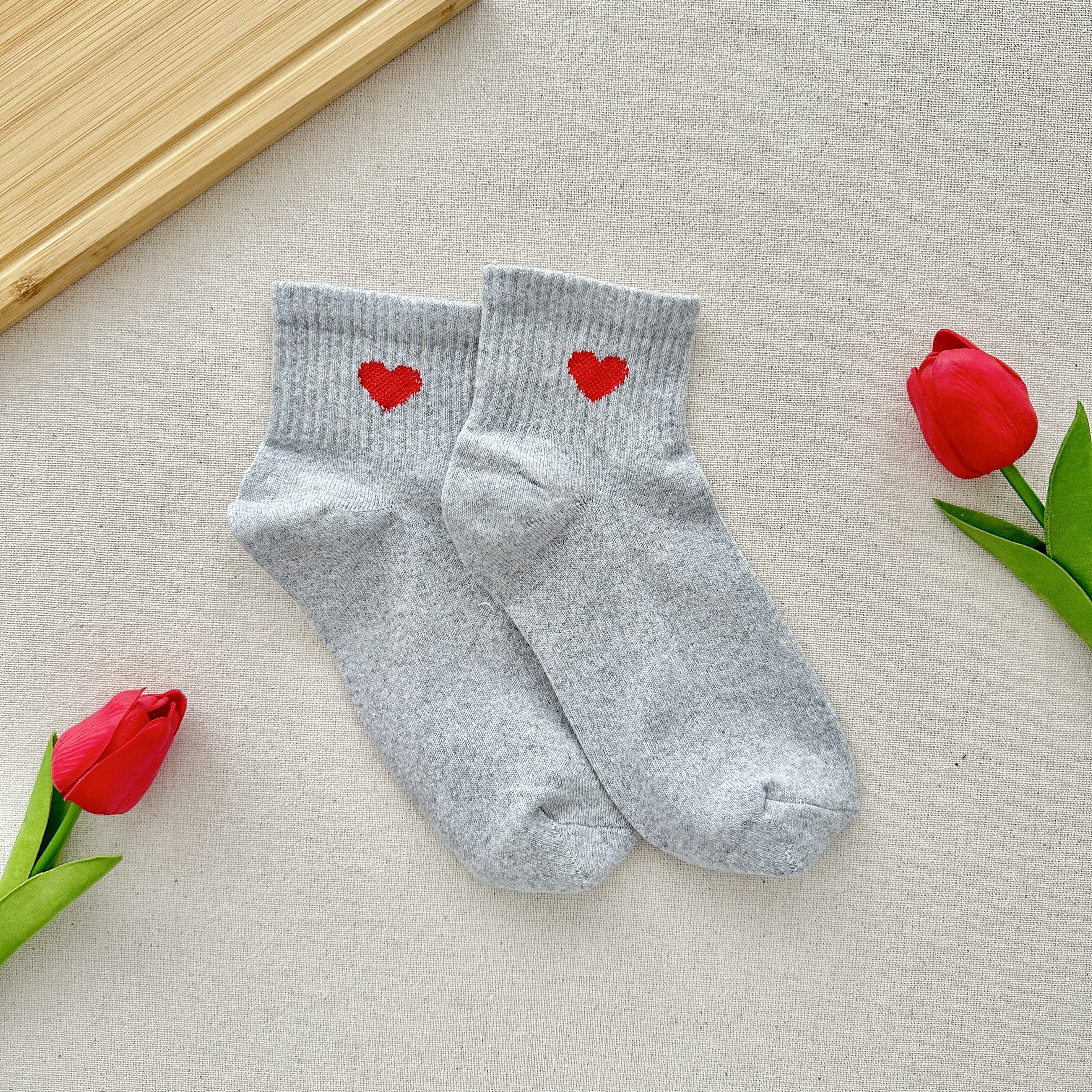 Kalpli Çorap - Açık Gri