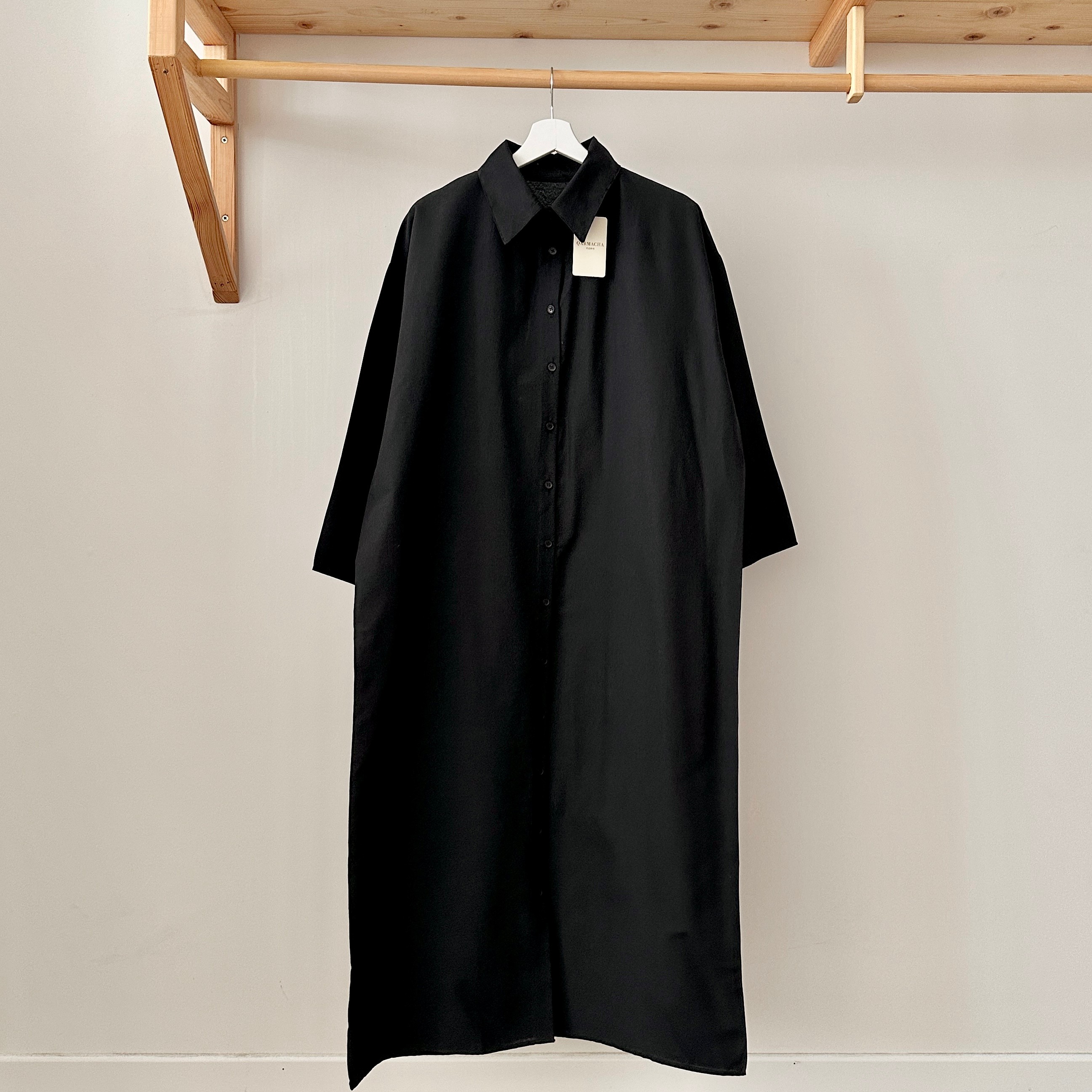 Salaş Gömlek Elbise - Siyah