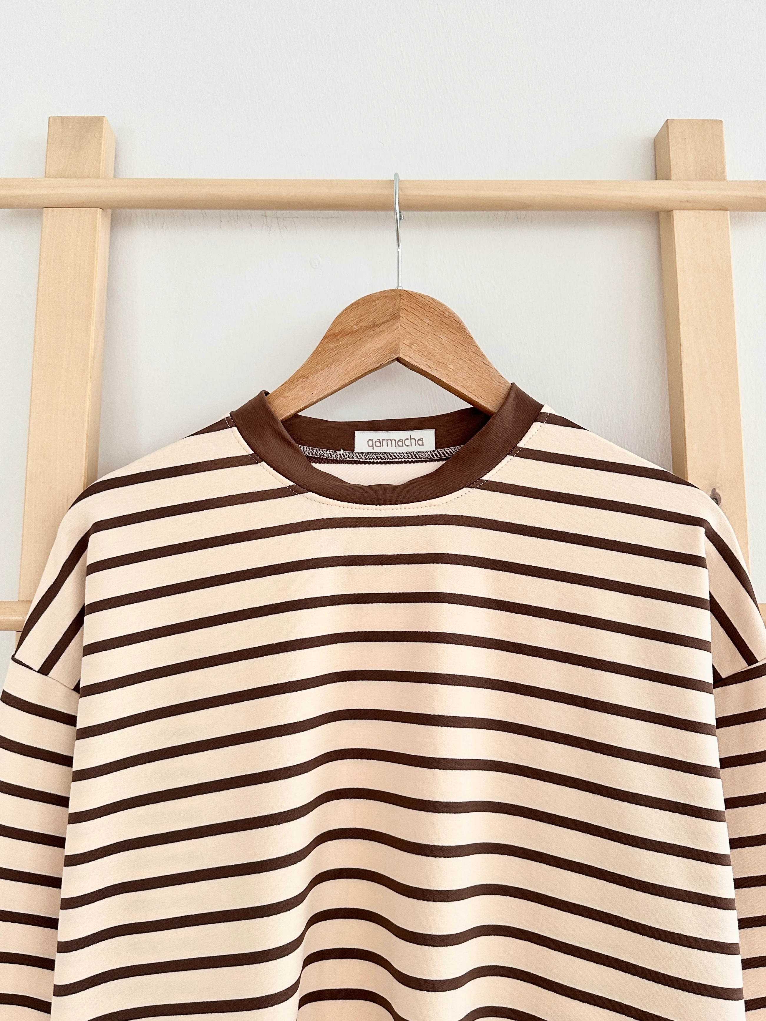 Çizgili Body - Acı Kahve