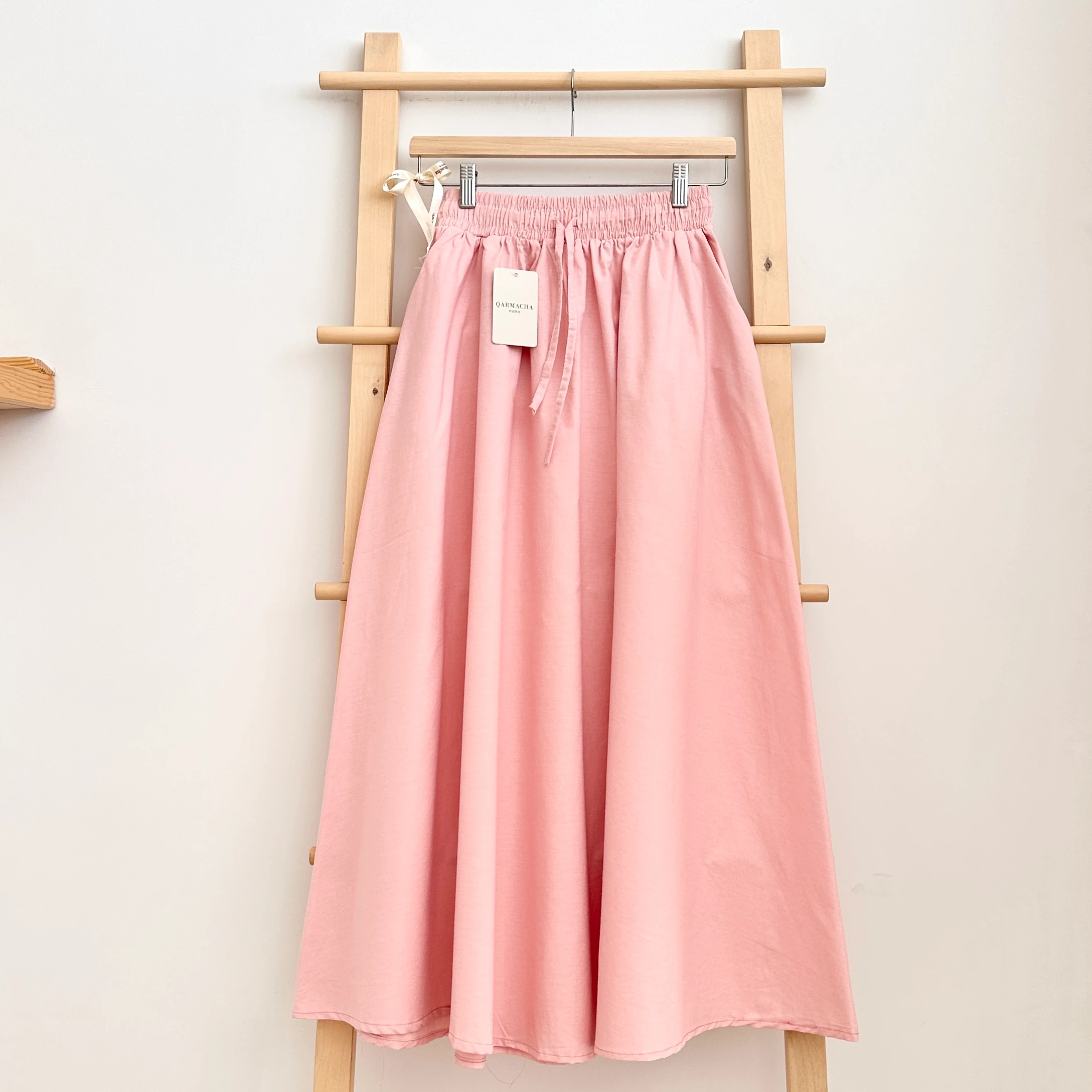 Belden Büzgülü Pamuk Etek