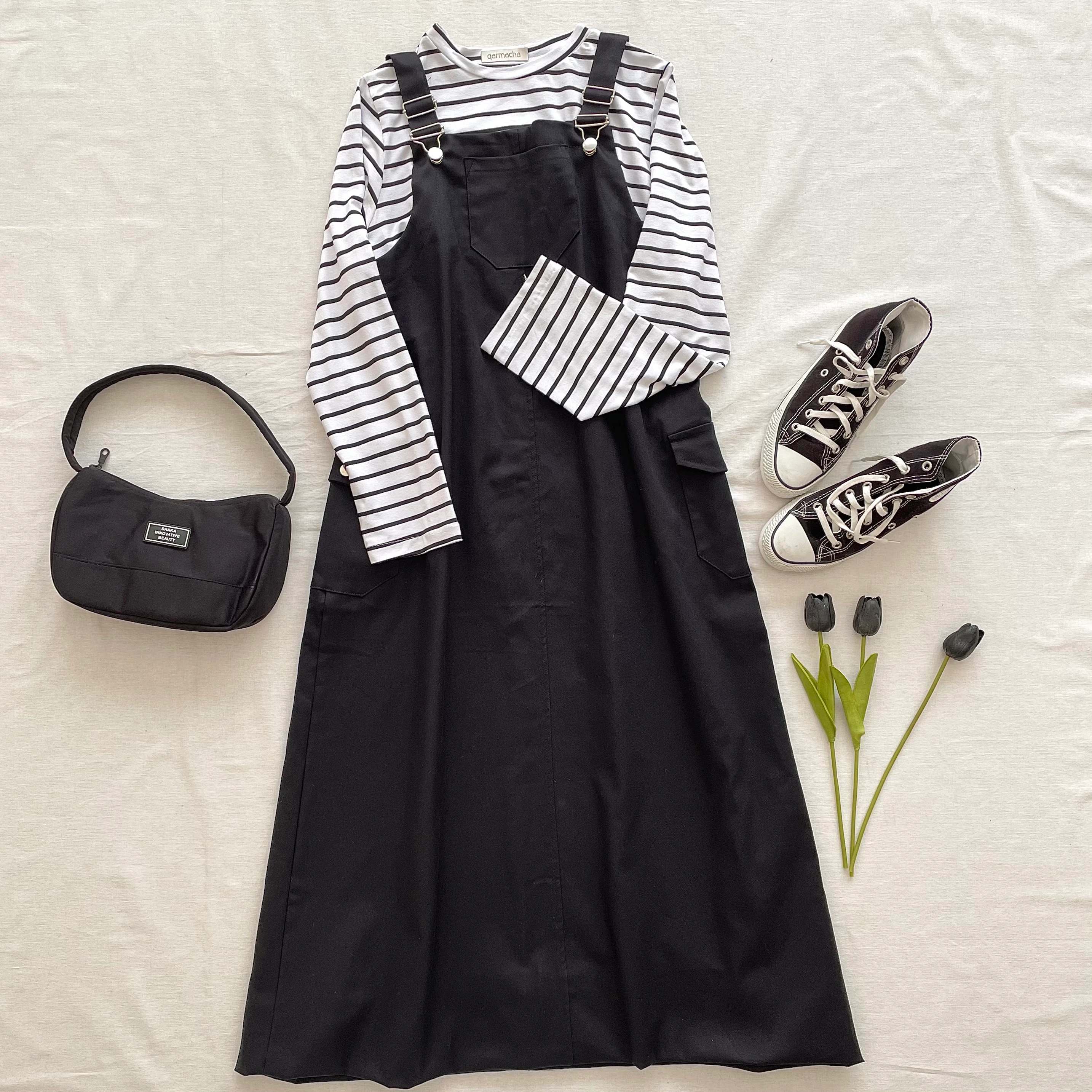 GABARDİN JİLE - Siyah