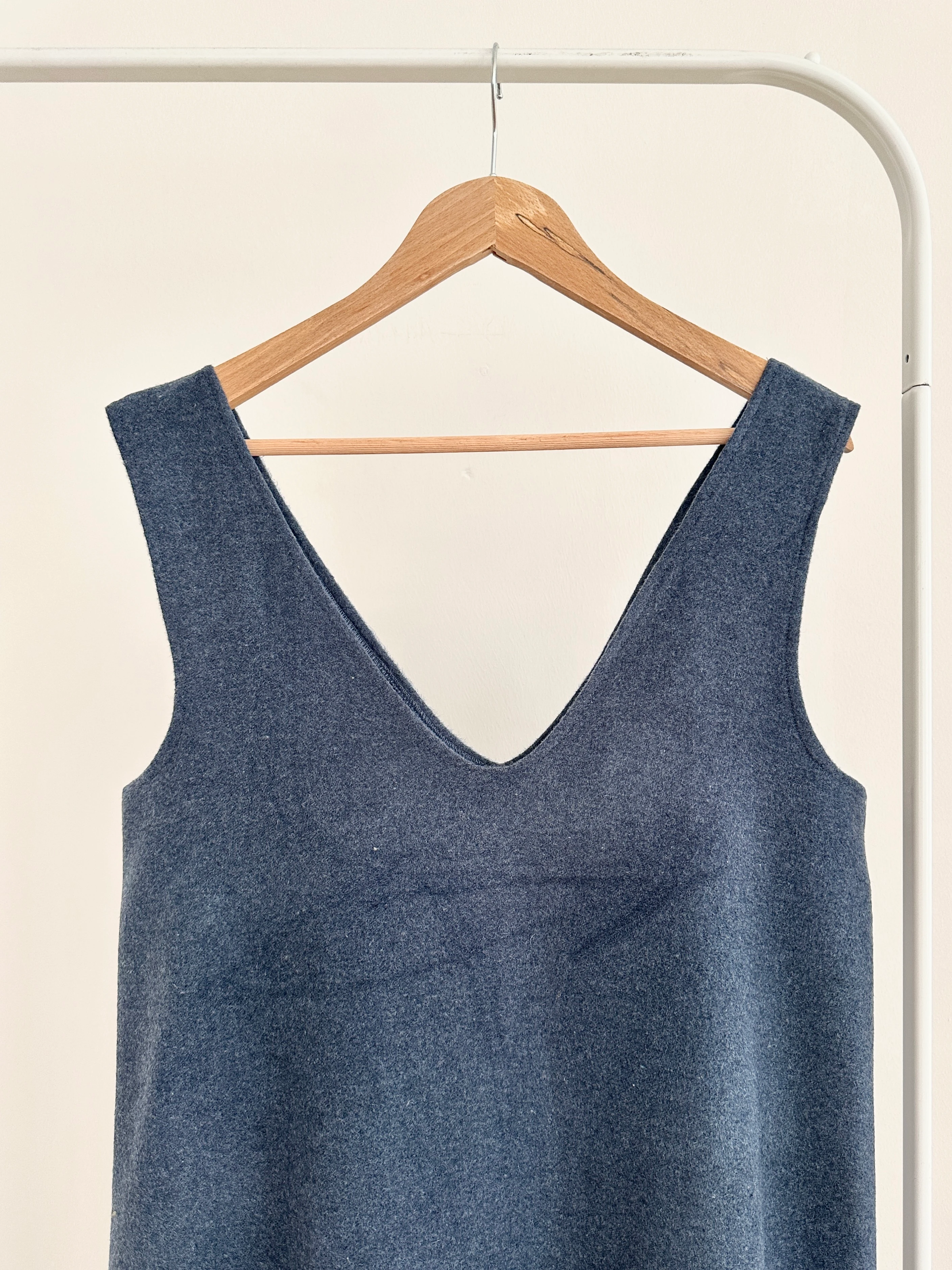 V Yaka Kaşe Jile - Lacivert