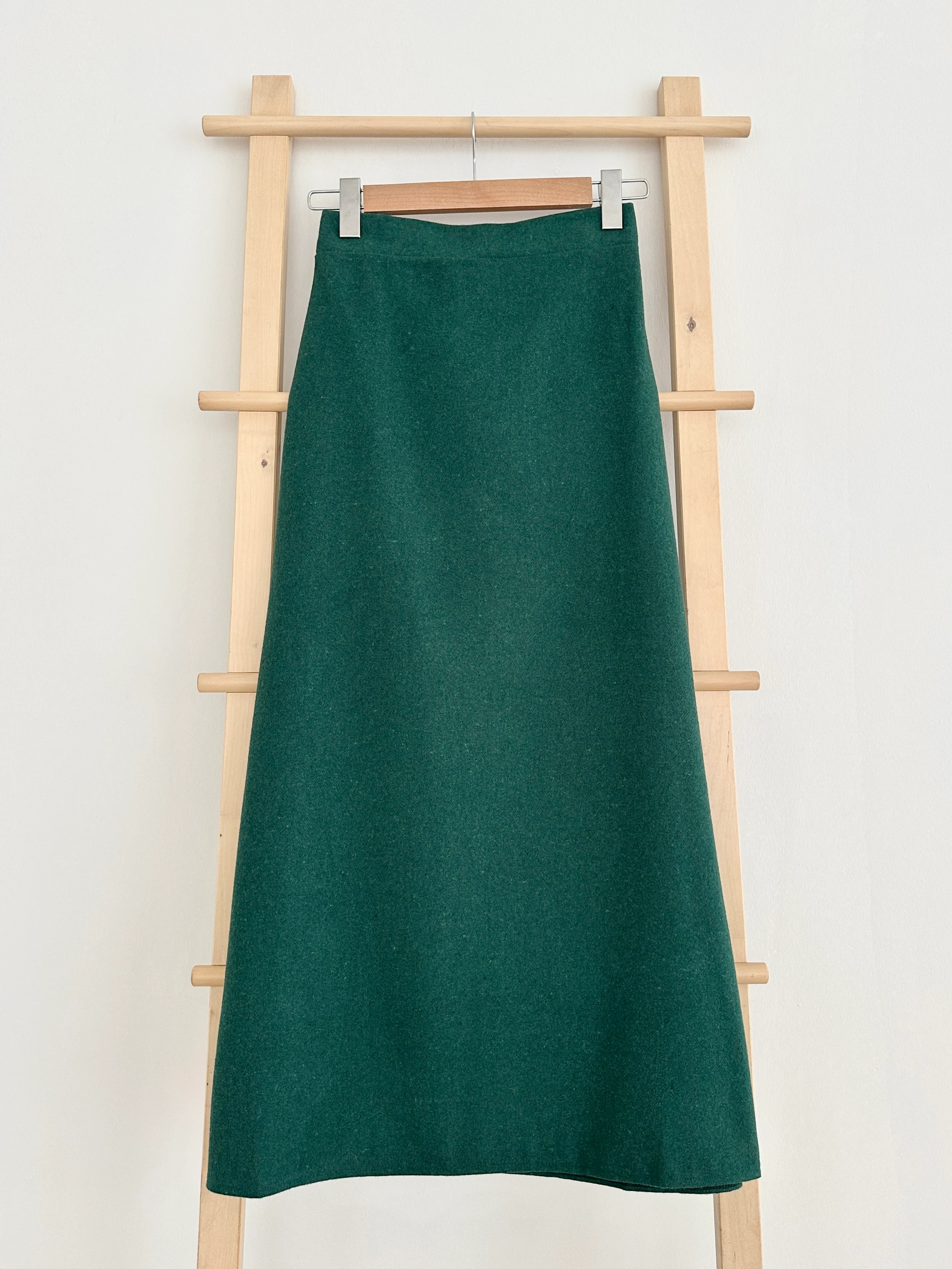 Kaşe Kalem Etek - Zümrüt Yeşili