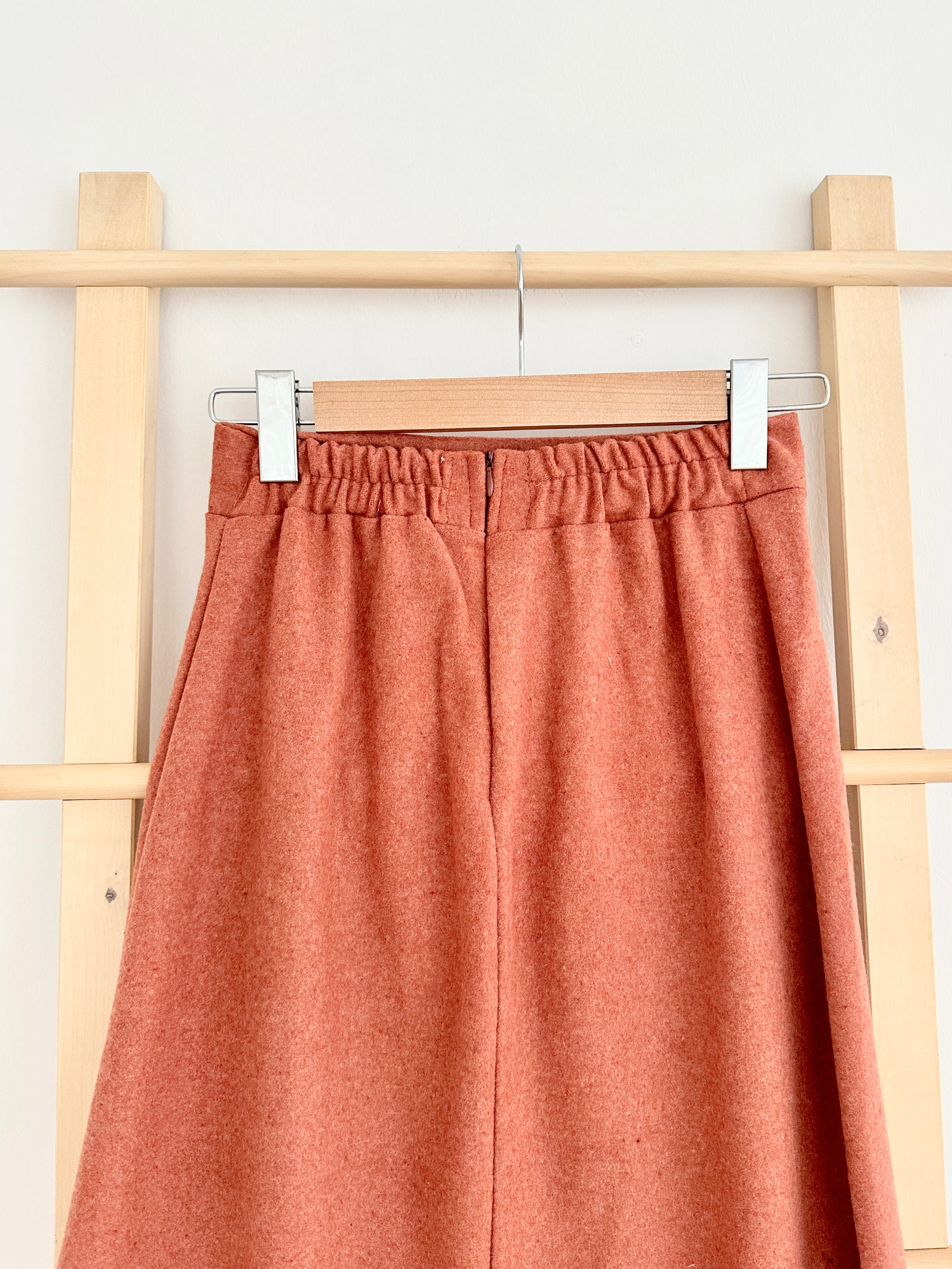 Kaşe Kalem Etek - Kiremit