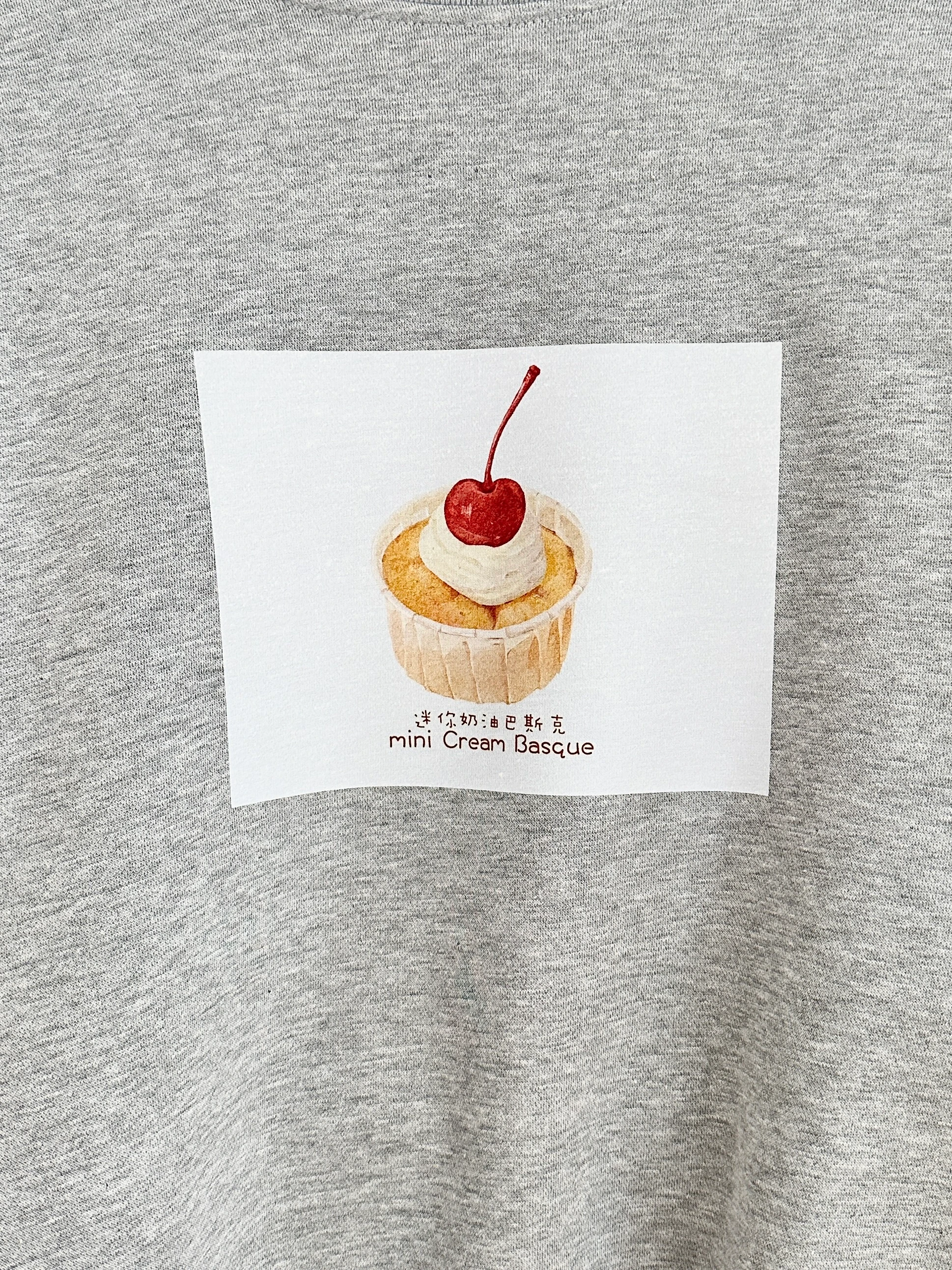 Baskılı 3 İplik Sweat - Gri