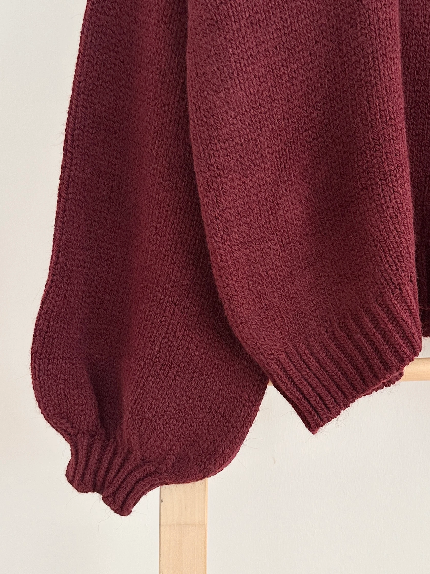 Balon Kol Oversize Kazak - Bordo