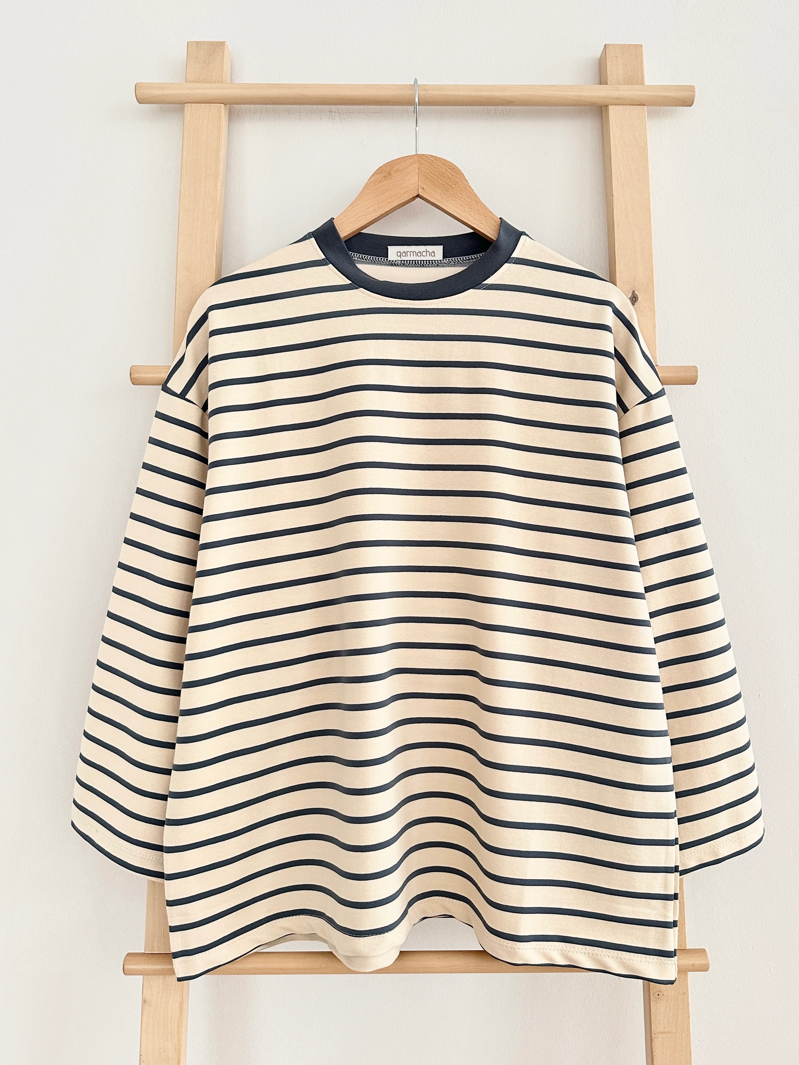 Çizgili Body - Lacivert