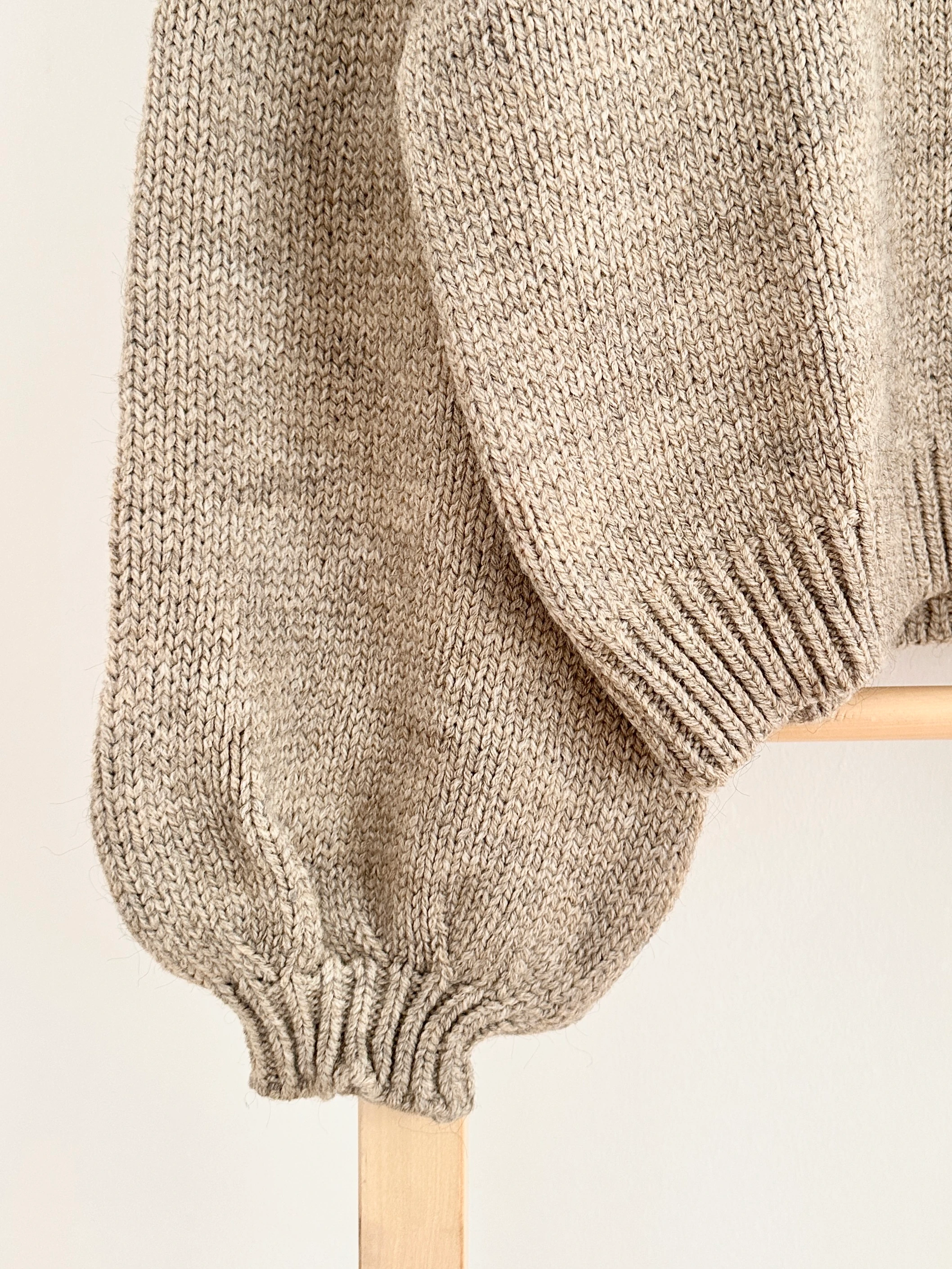 Balon Kol Oversize Kazak - Vizon