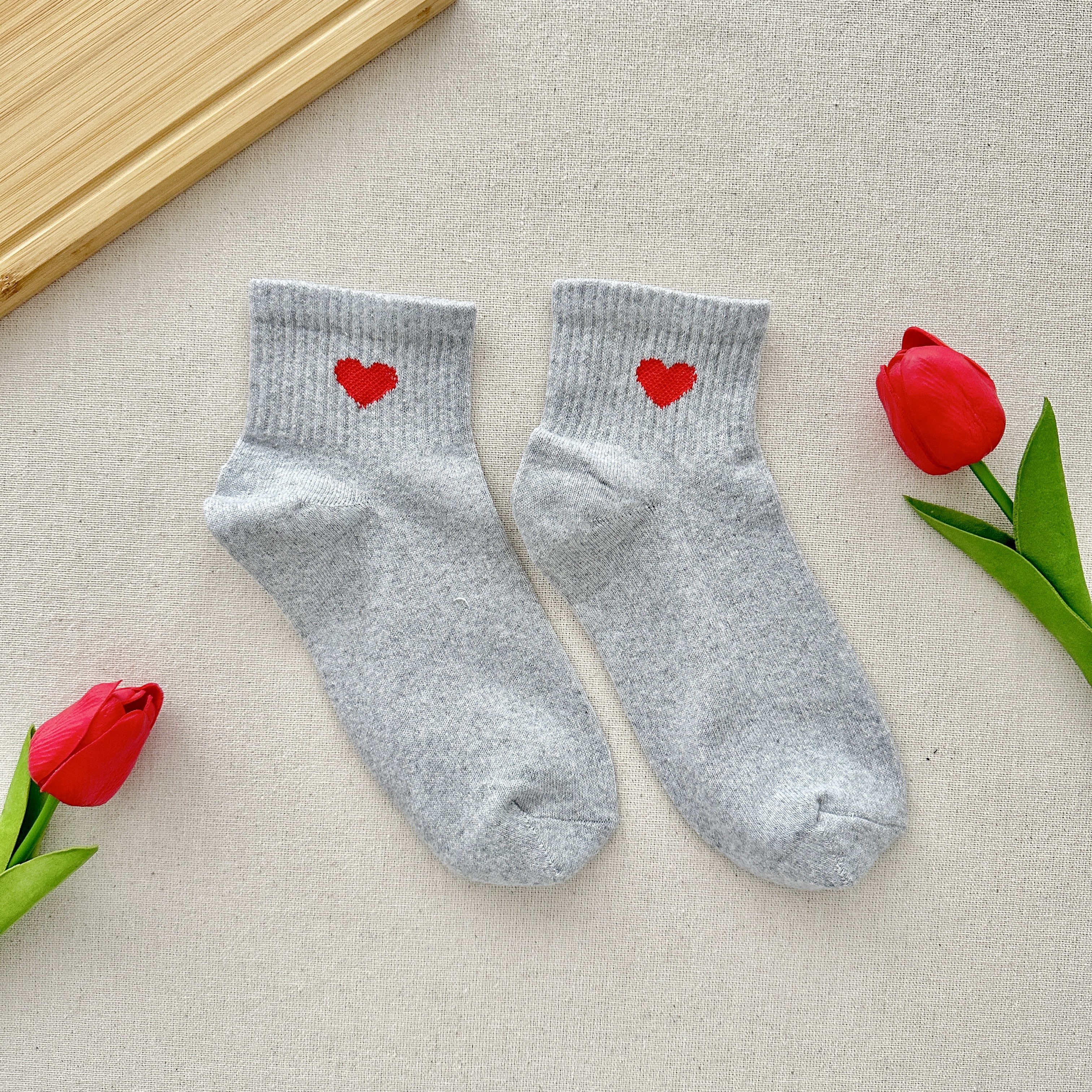 Kalpli Çorap - Açık Gri