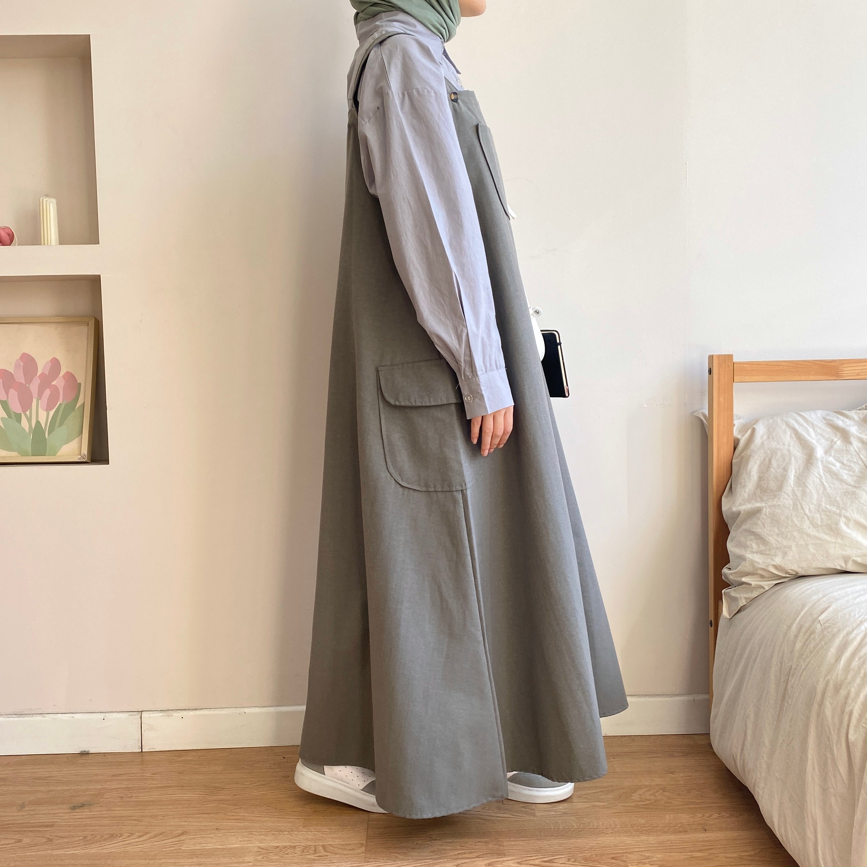 Salaş Keten Jile - Gri