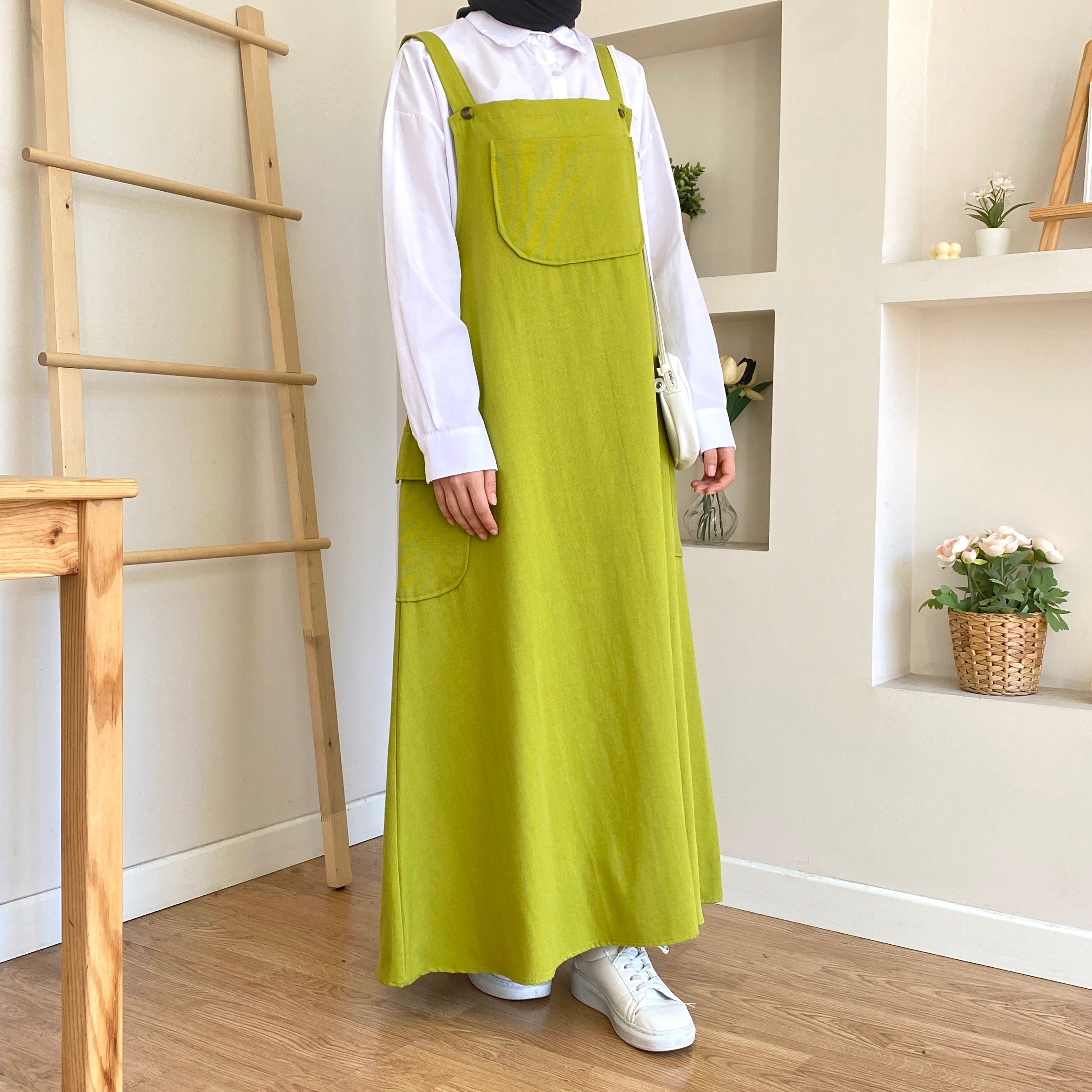 Salaş Keten Jile - Fıstık Yeşili