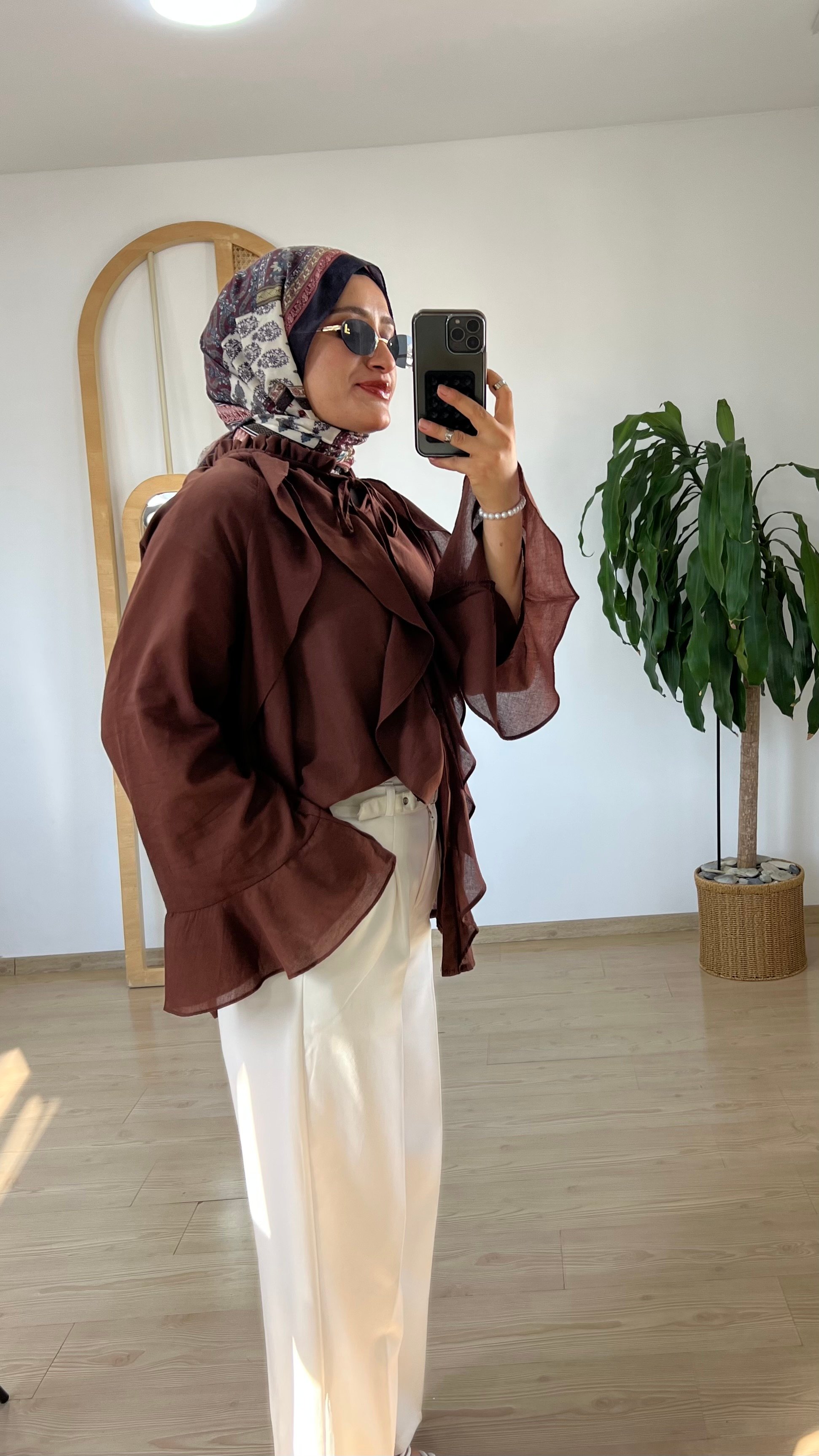 Vual Fırfırlı Gömlek