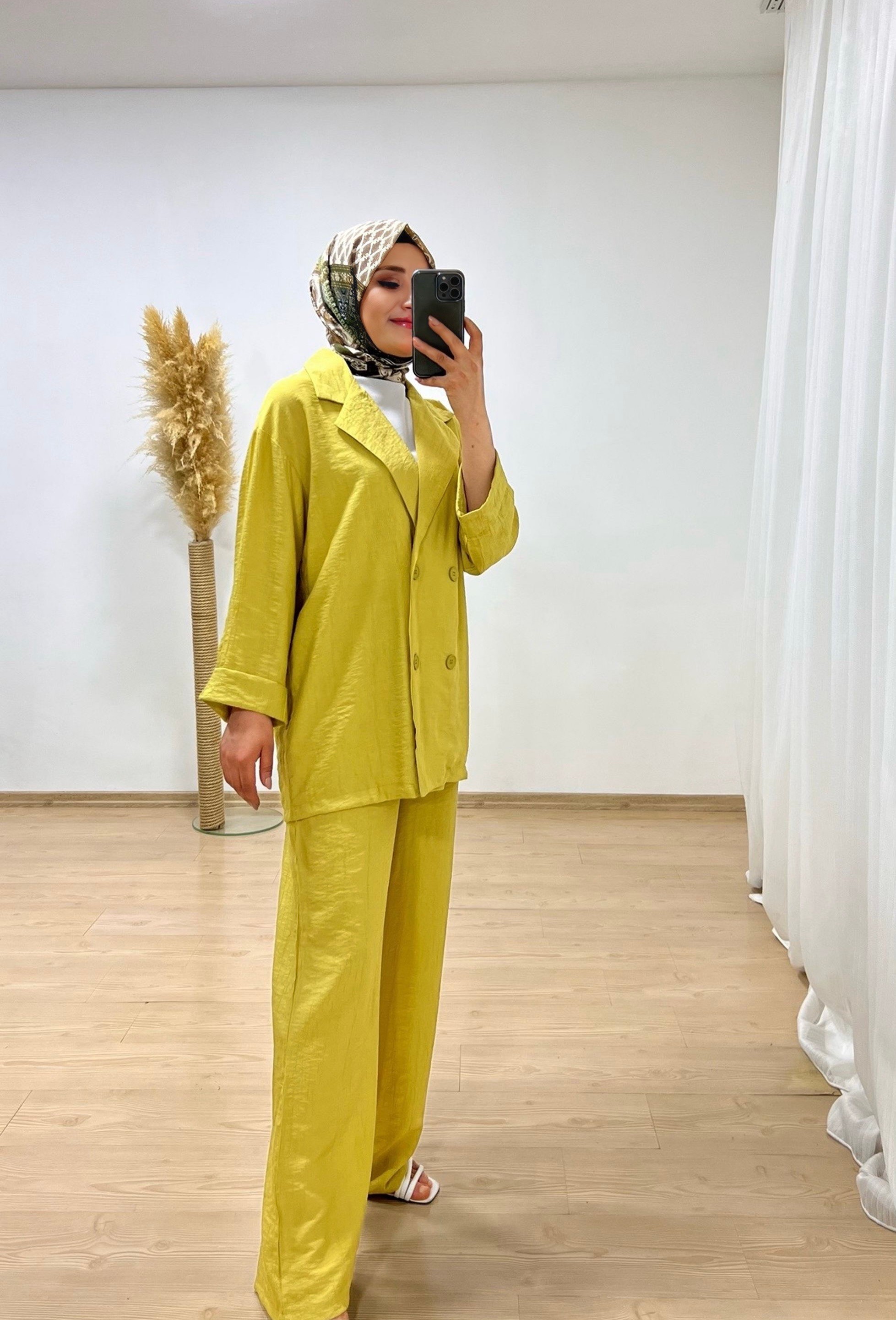 Lily Muadil Ceketli Takım - YEŞİL