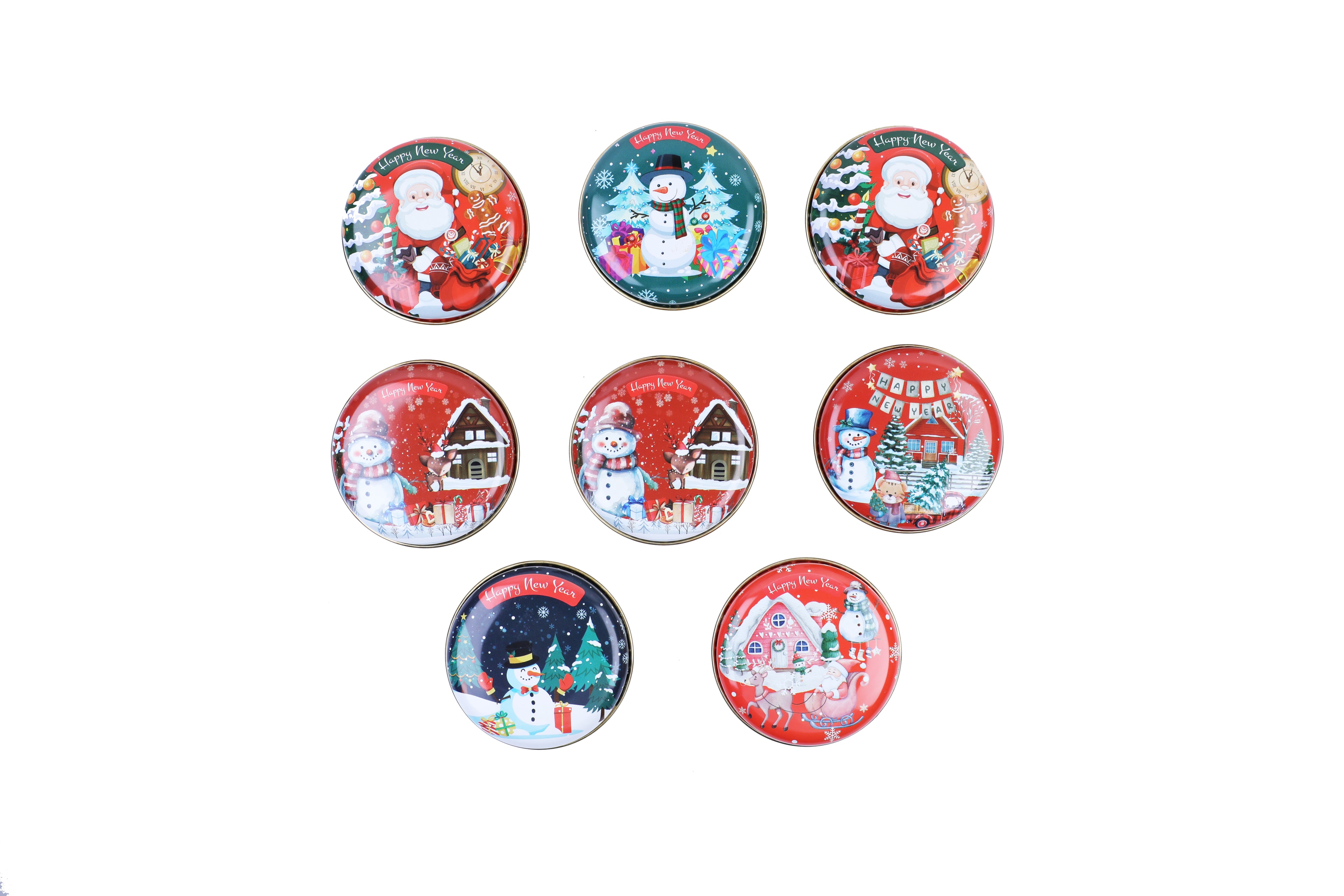 Teneke Kutuda Rengarek Yılbaşı Mumları