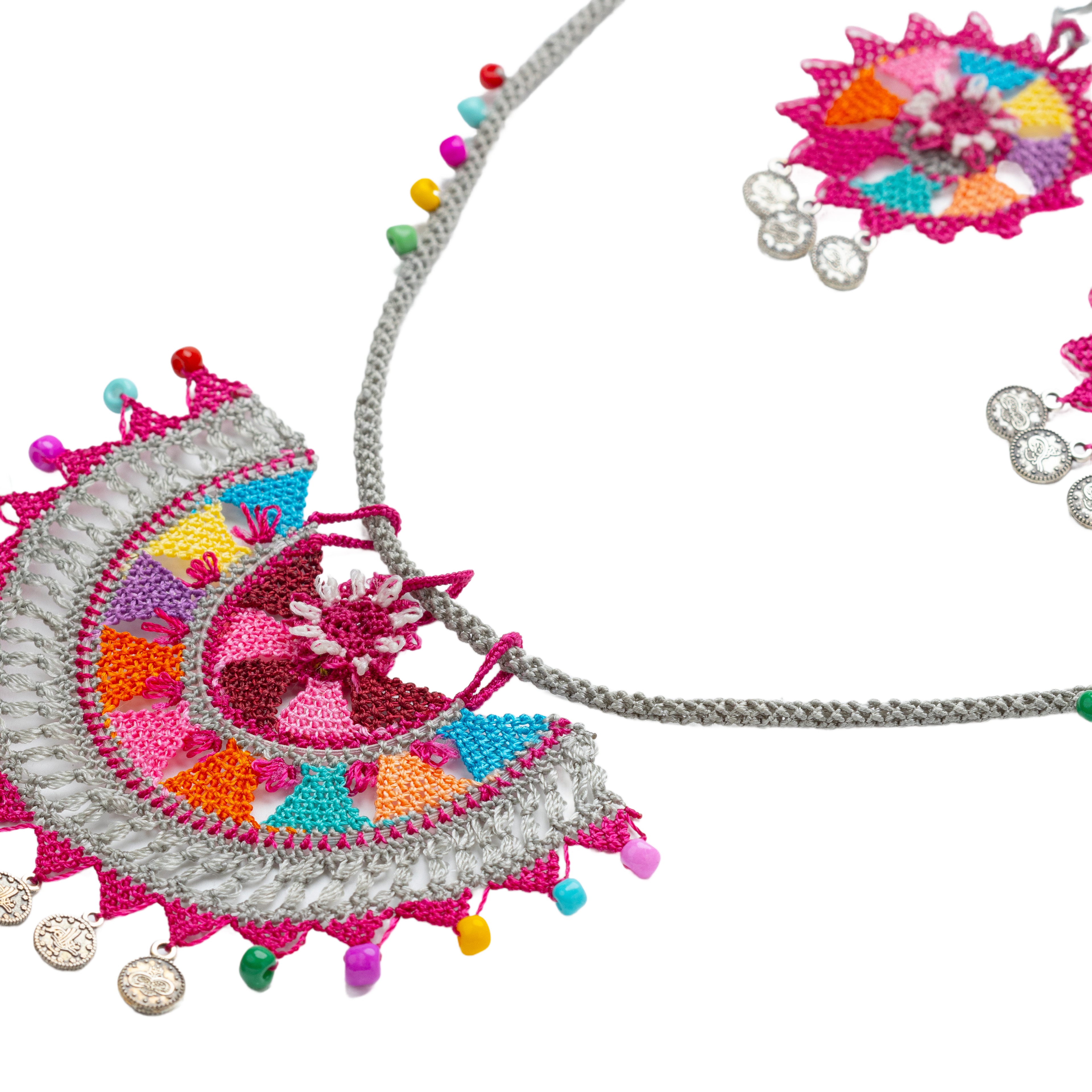 İğne Oyası Efe Kolye ve Küpe 