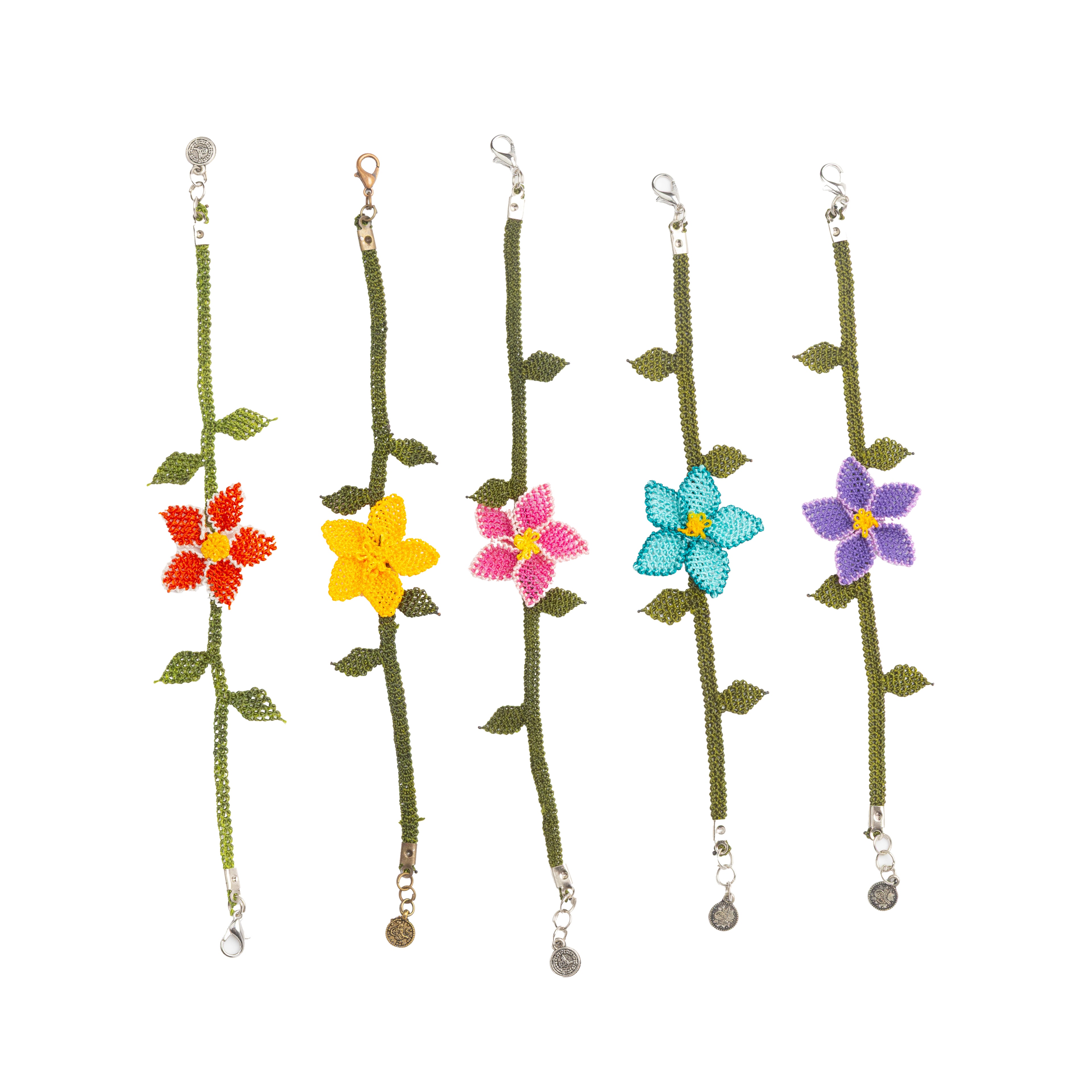 İğne Oyası Bileklik Tek Çiçek