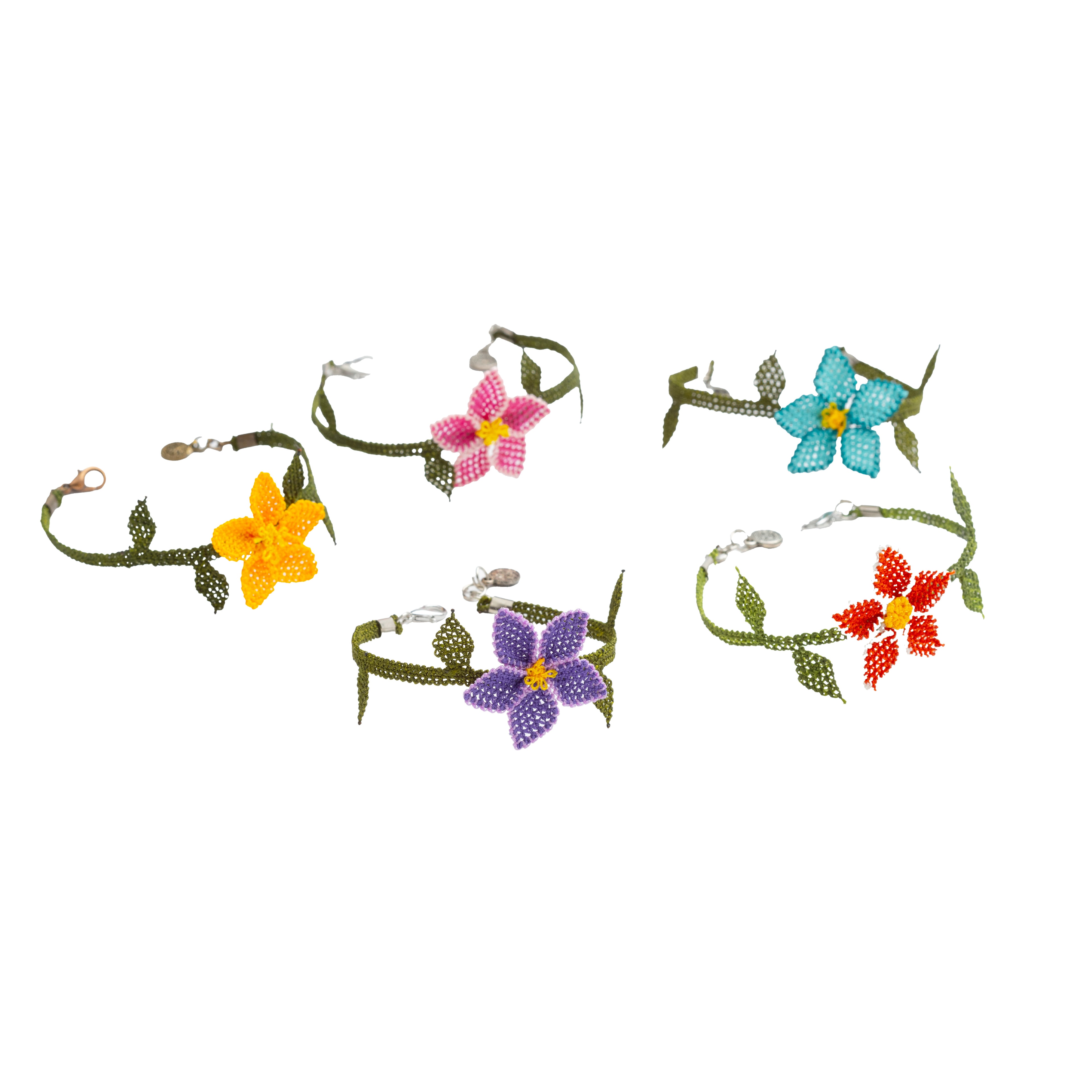 İğne Oyası Bileklik Tek Çiçek