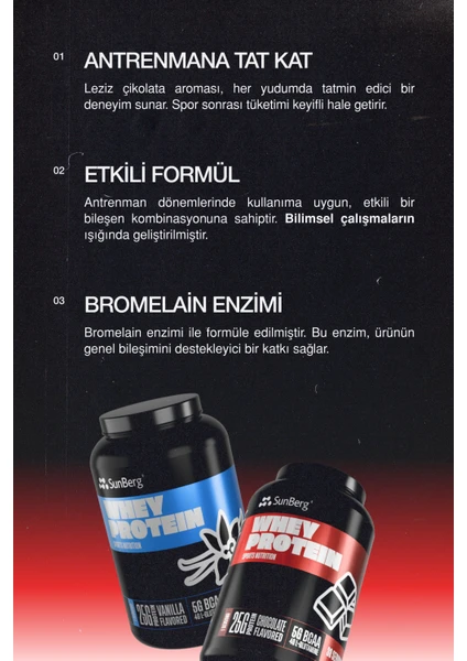Whey Protein 60 Servis (Çikolata Aromalı)