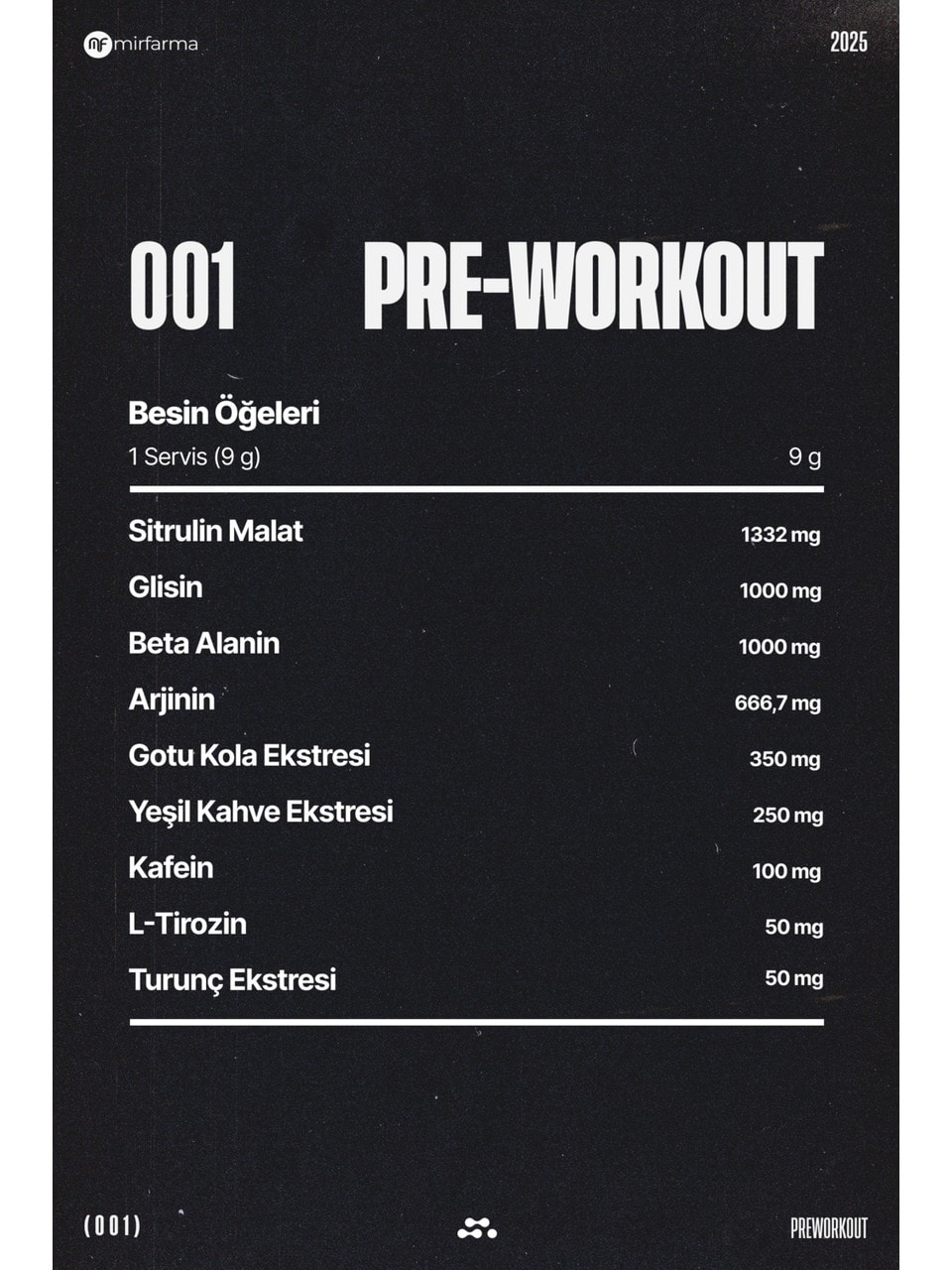 Pre-Workout 30 Servis (Ananas ve Mango Aromalı)