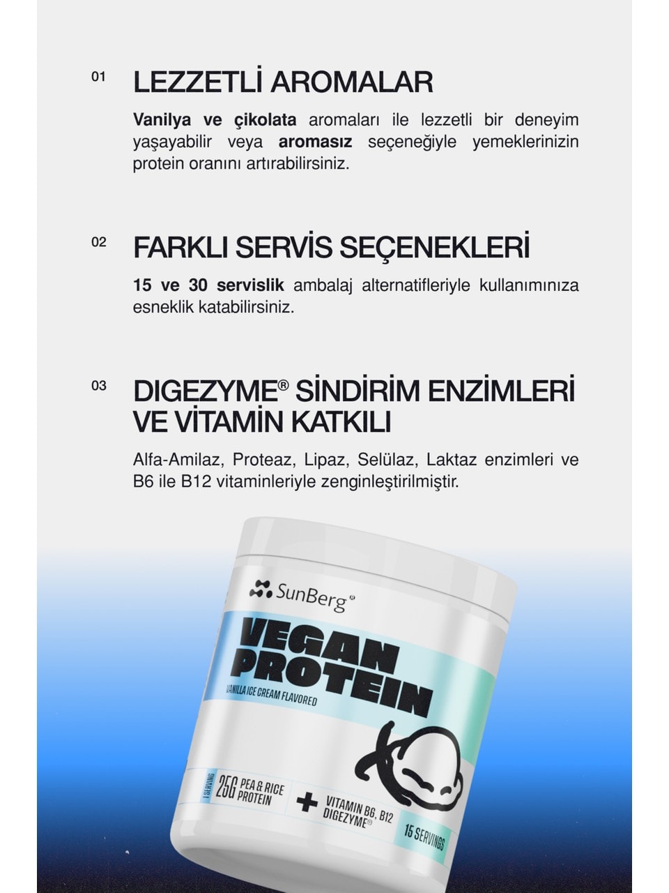 Vegan Protein 30 Servis (Vanilya & Karamel Aromalı)