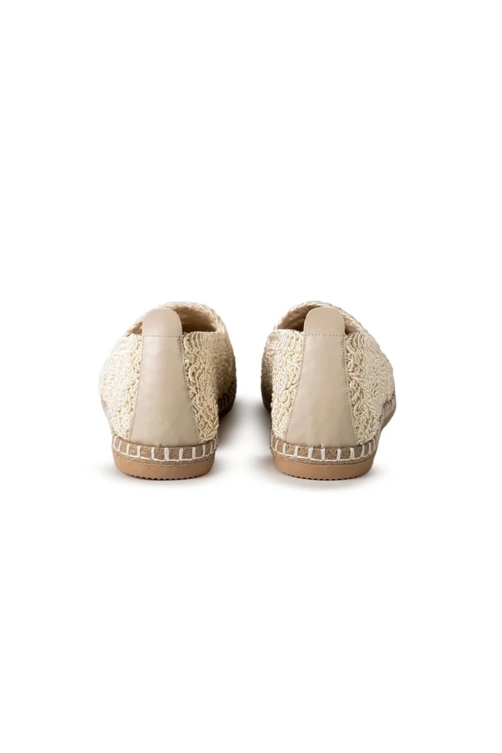 Mayfair Bej Dantel Detaylı Espadril