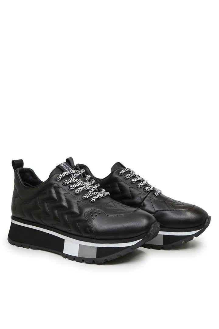 Monza Hakiki Deri Sneaker Siyah