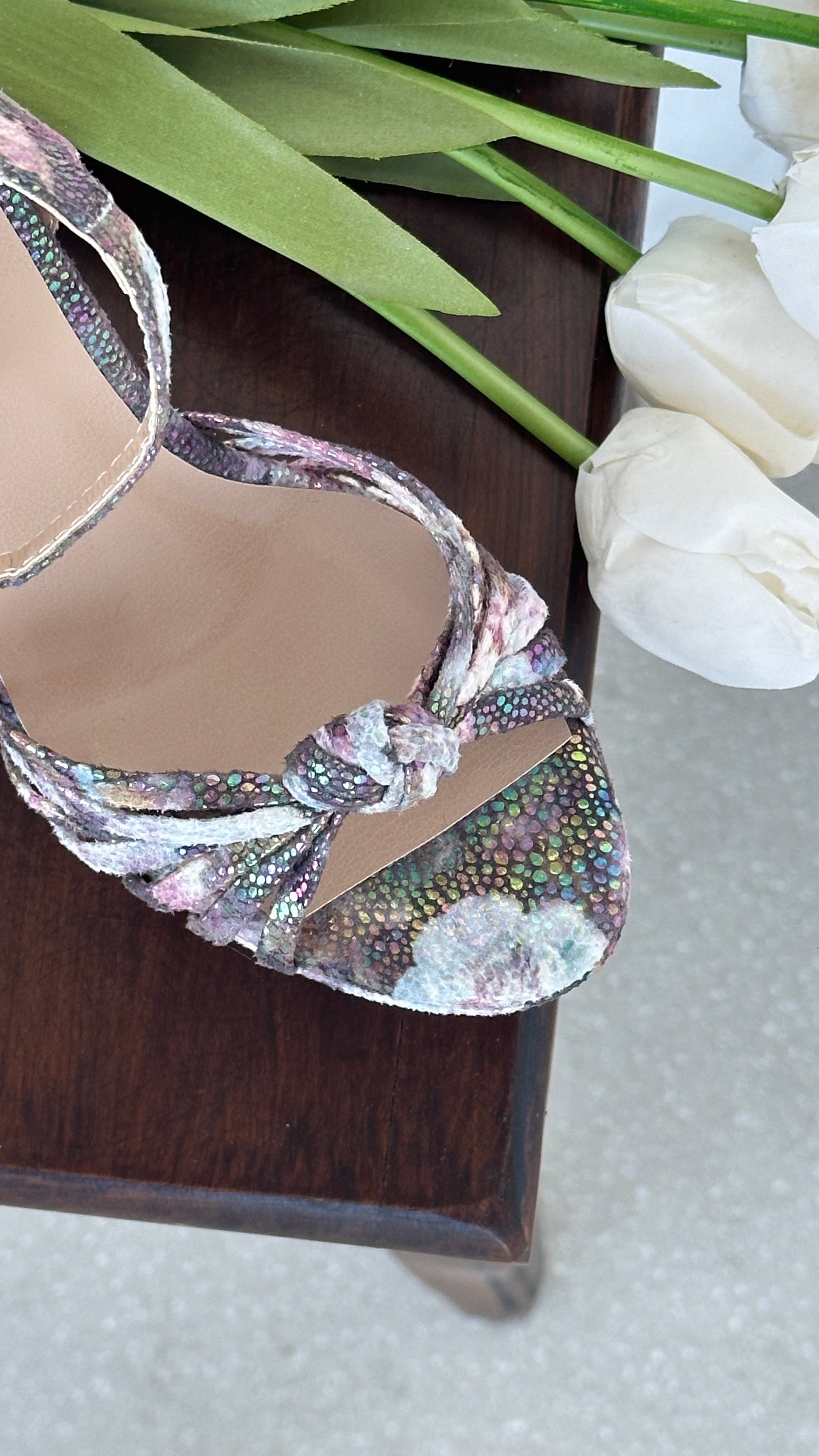 Megan Çiçek Desenli Platform Ayakkabı
