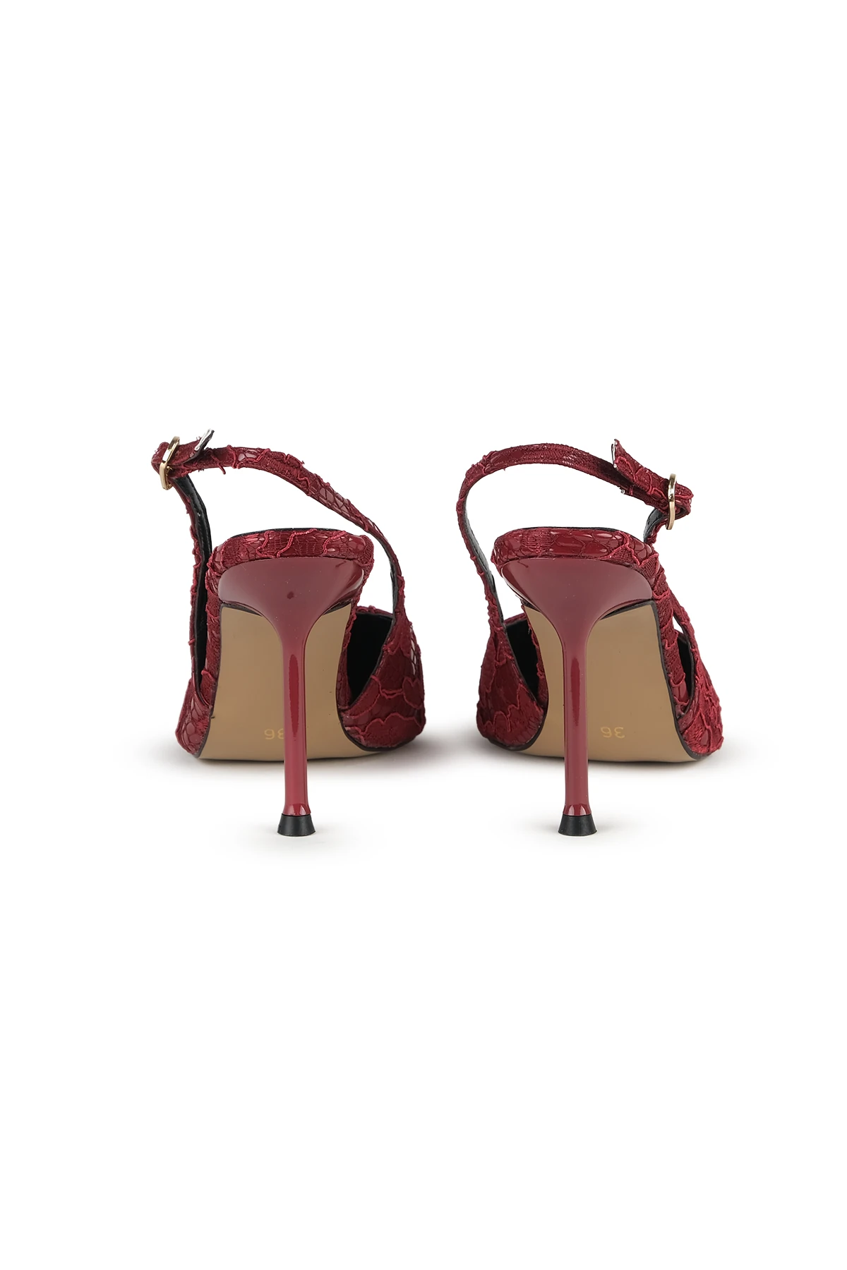 Dalida Rugan Dantel Detaylı Topıklu Ayakkabı