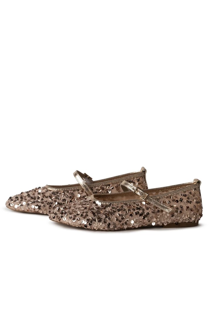 Rhoda Bronz Payetli Babet