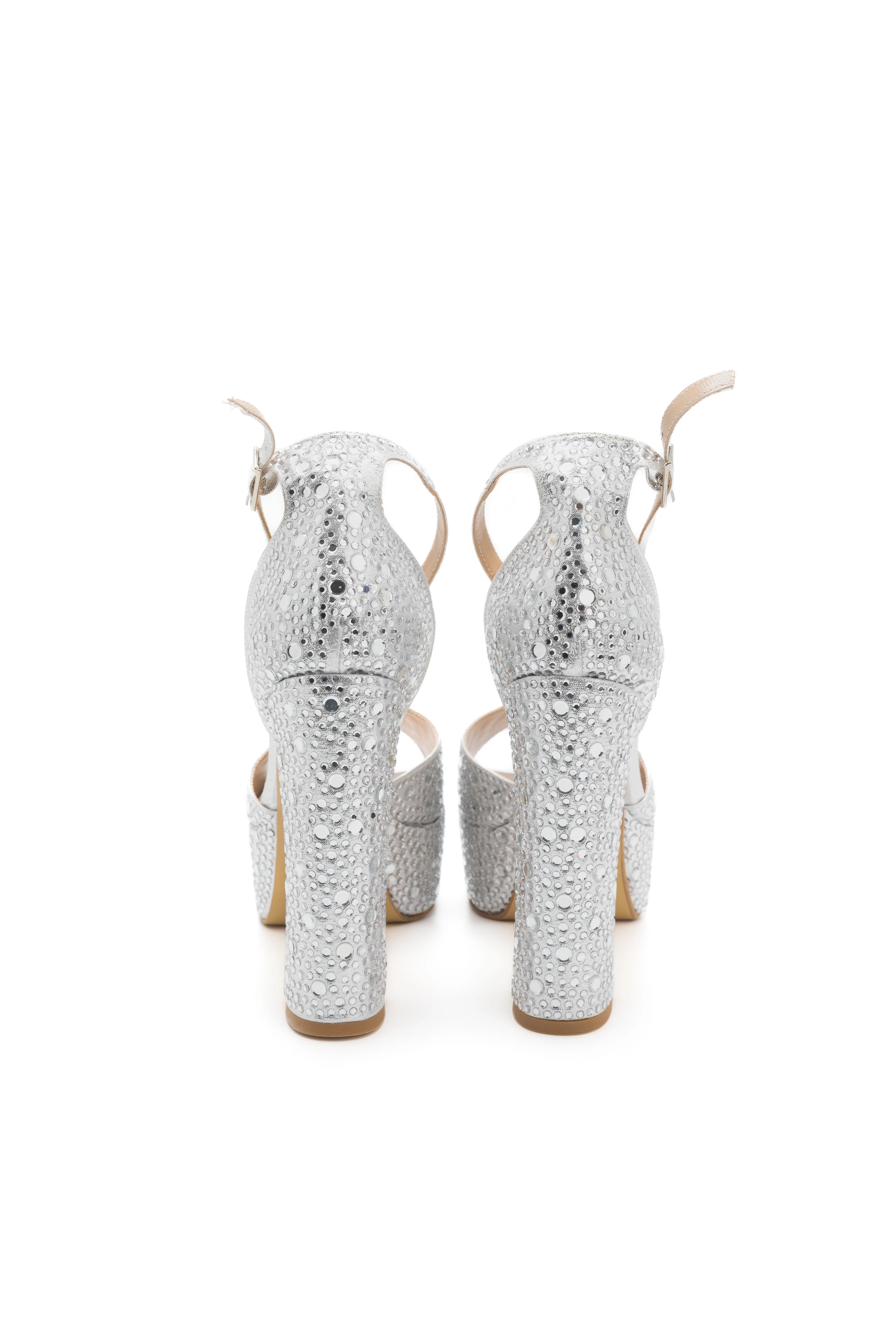 Aura Taş Detaylı Platform Ayakkabı