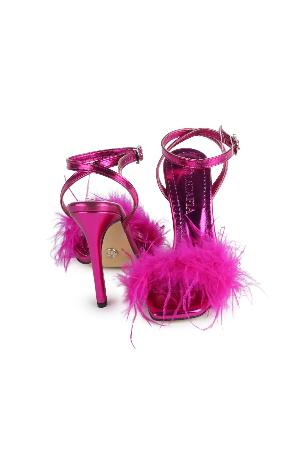 Diva Tüylü Stiletto Fuşya