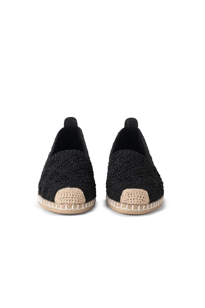 Mayfair Siyah Dantel Detaylı Espadril