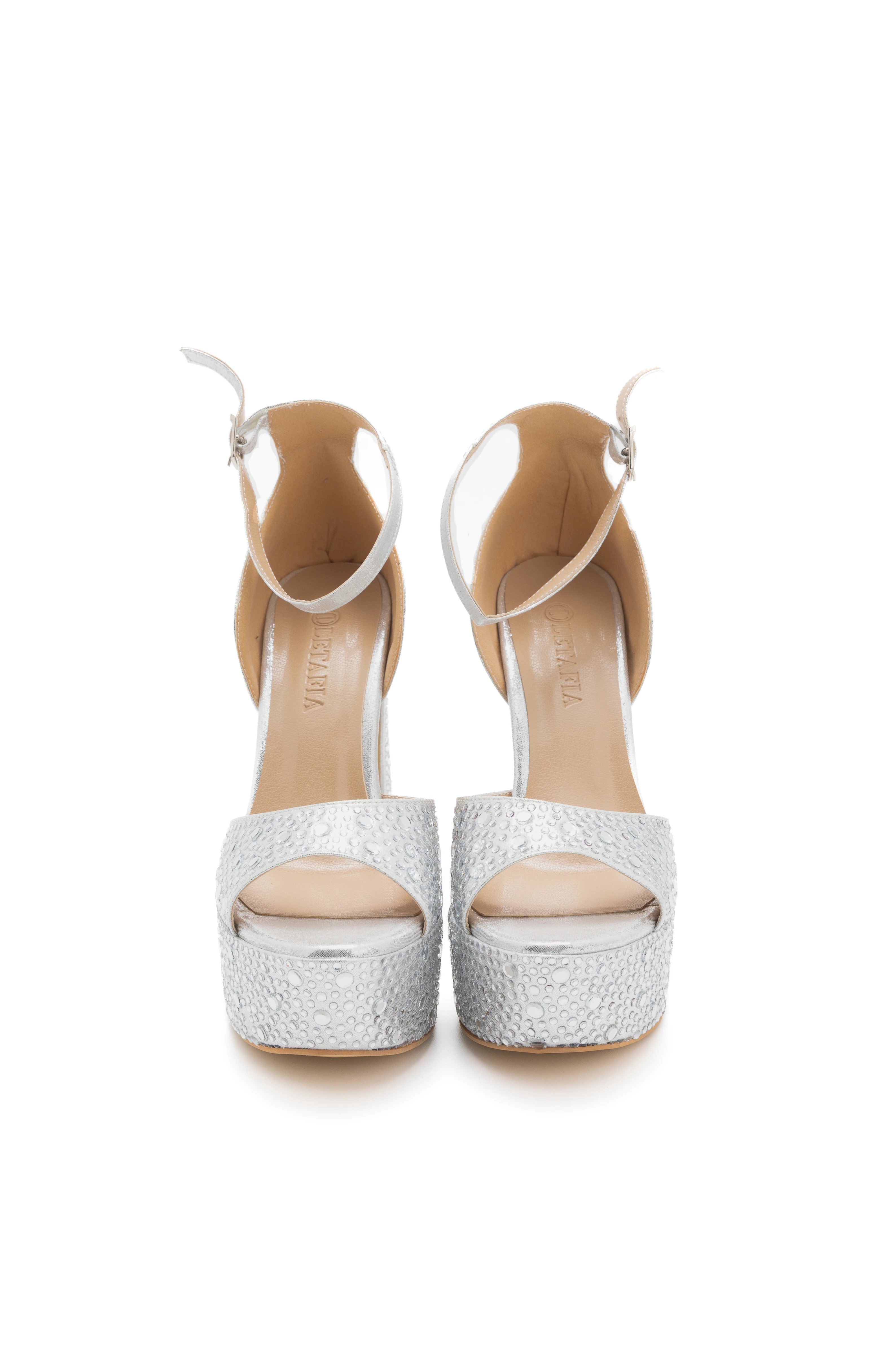 Aura Taş Detaylı Platform Ayakkabı