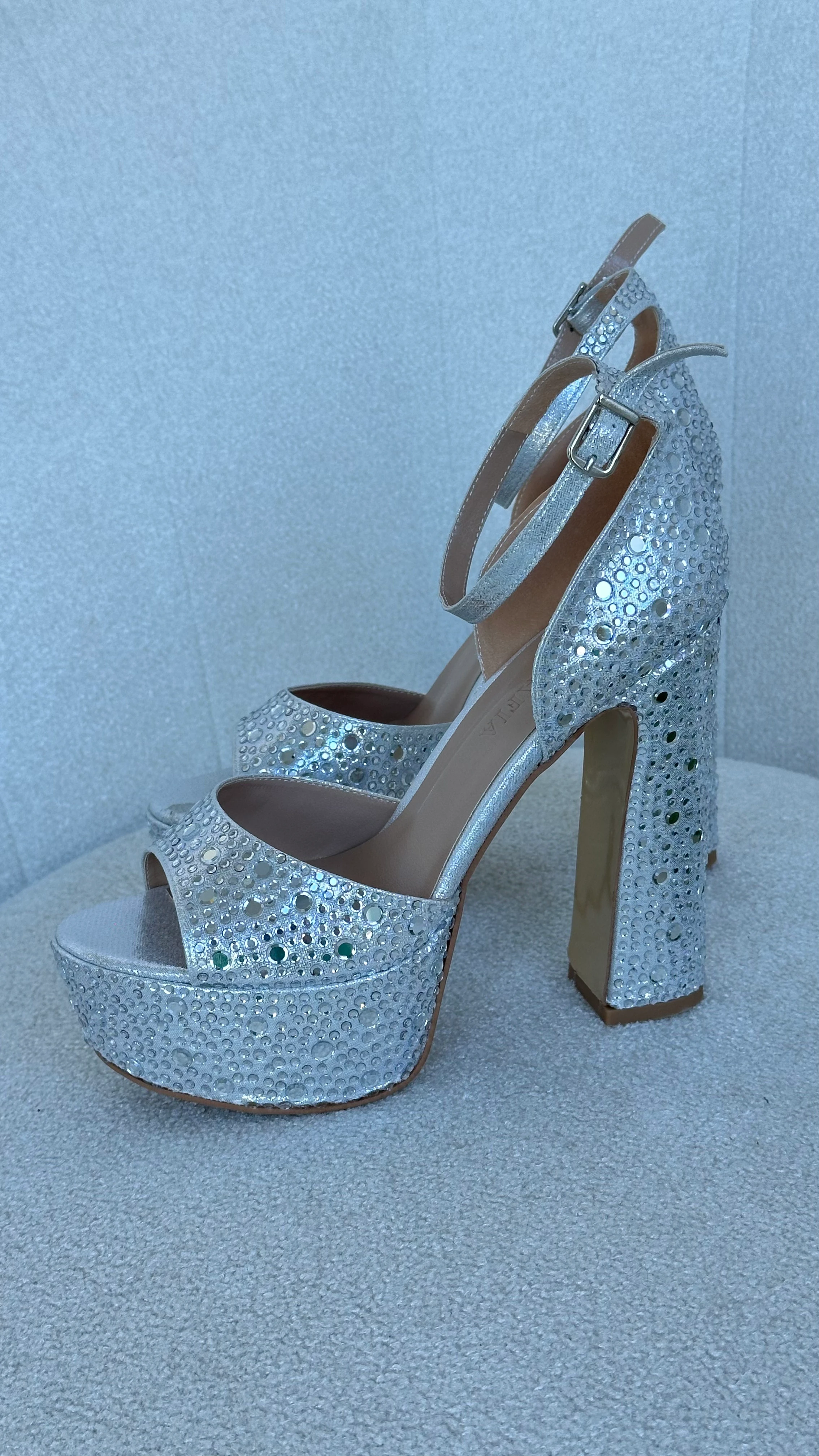 Aura Taş Detaylı Platform Ayakkabı