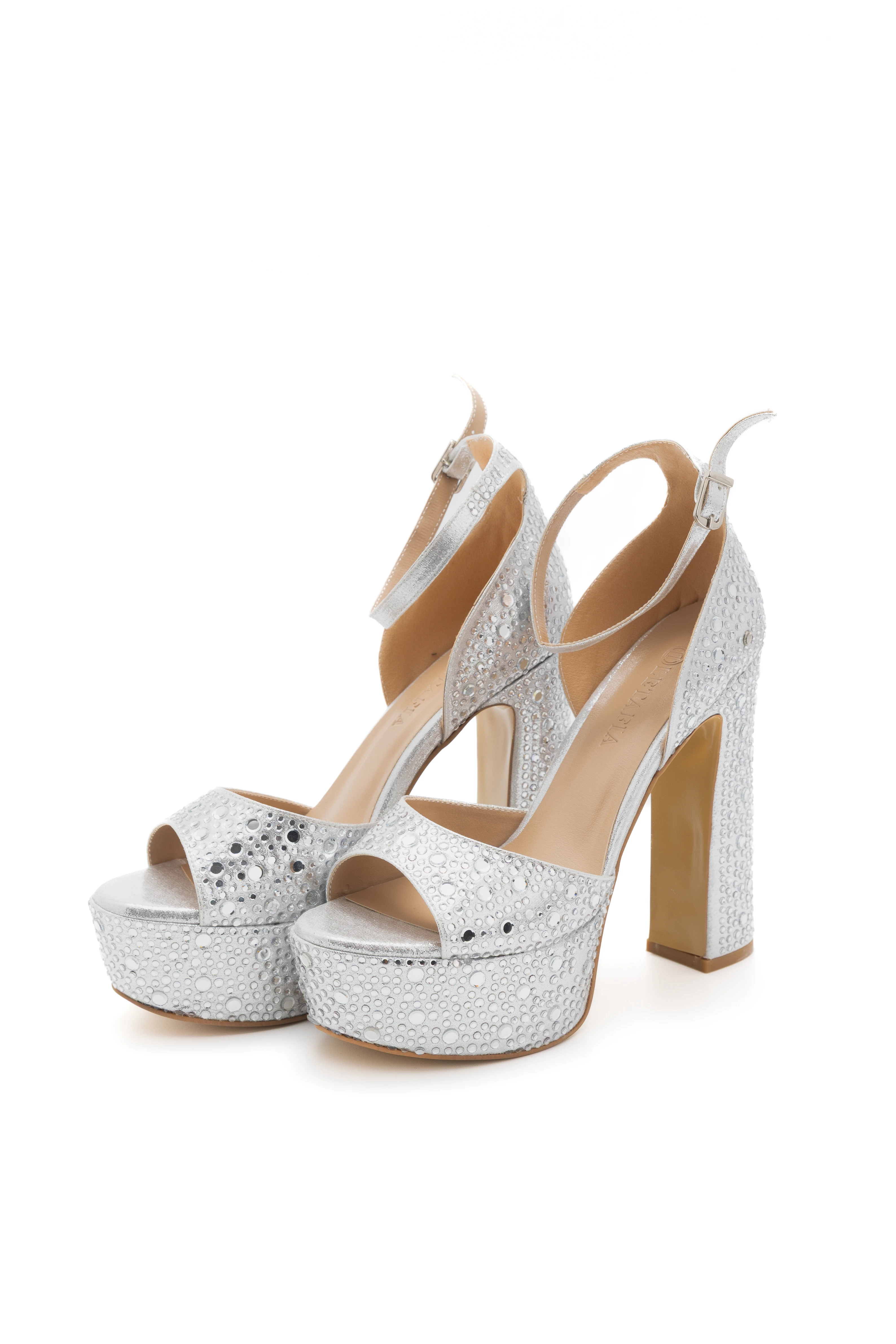 Aura Taş Detaylı Platform Ayakkabı