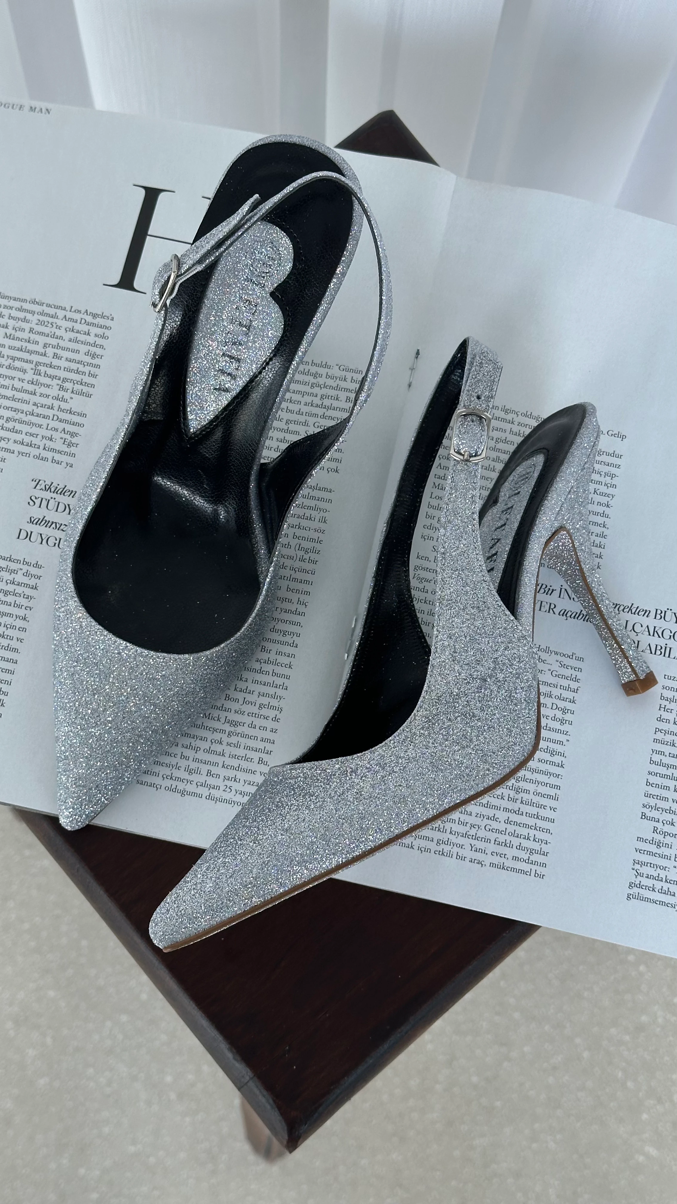 Sinderella Simli Topuklu Ayakkabı