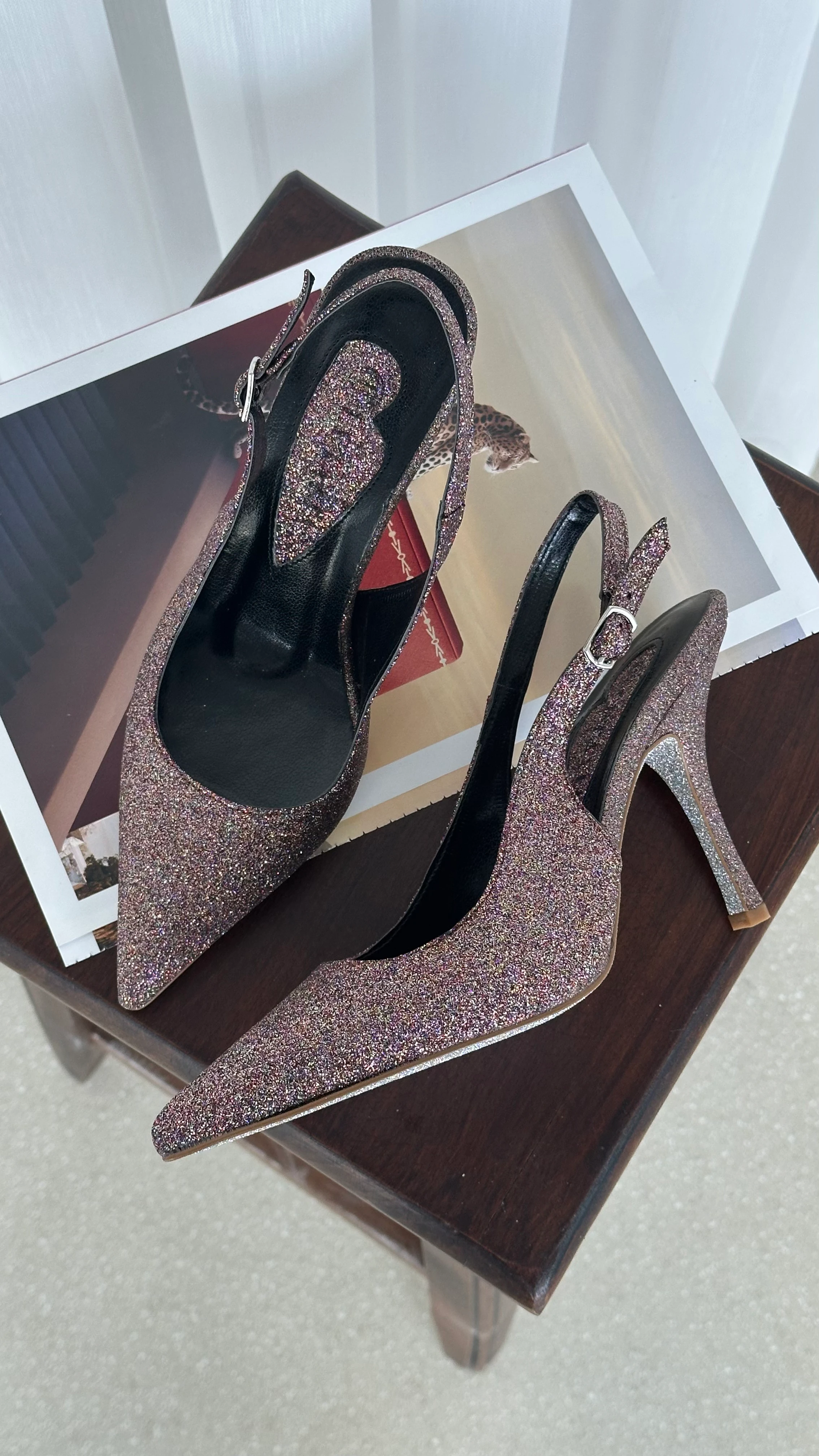 Sinderella Simli Topuklu Ayakkabı - kahverengi̇