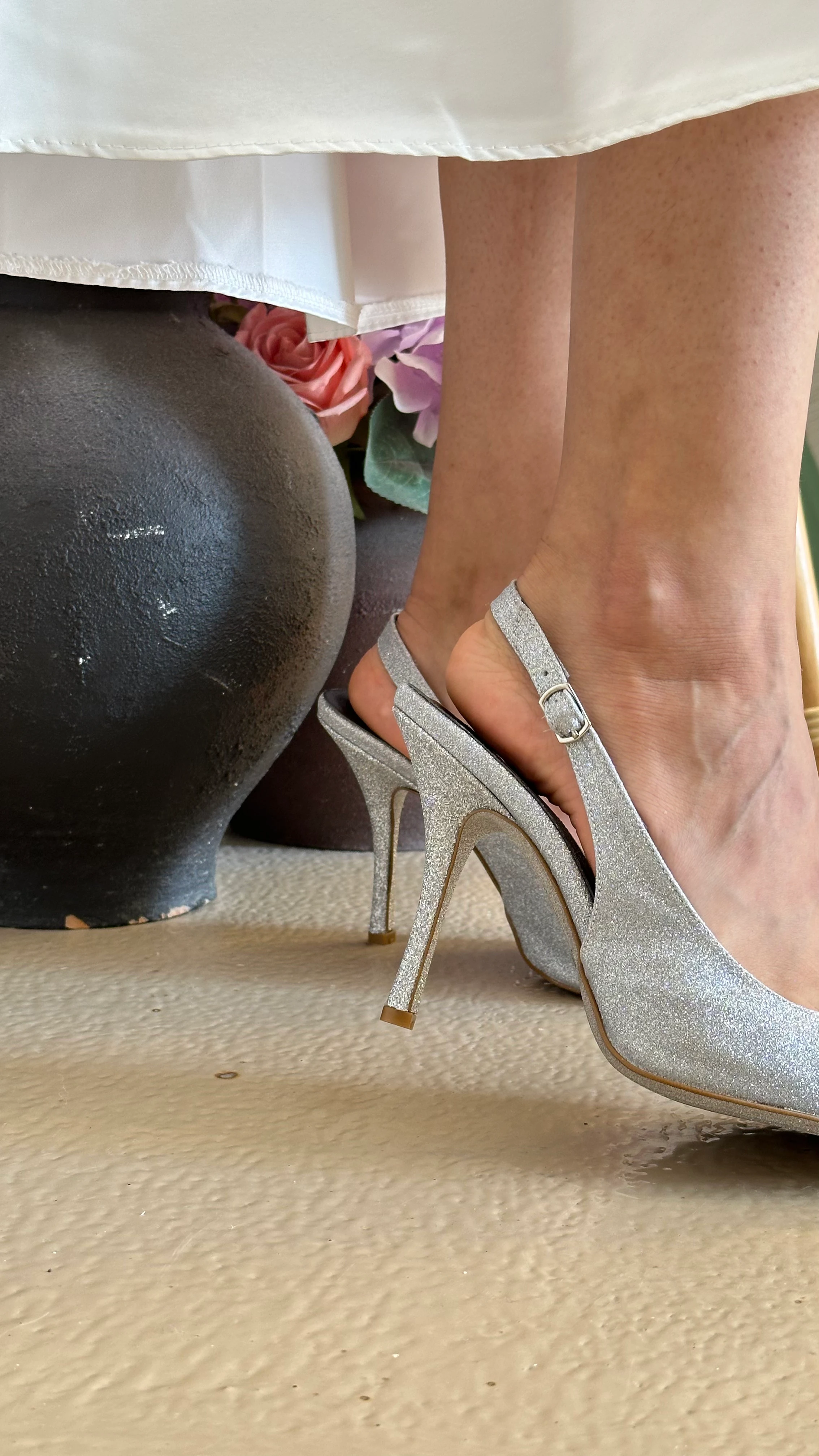 Sinderella Simli Topuklu Ayakkabı