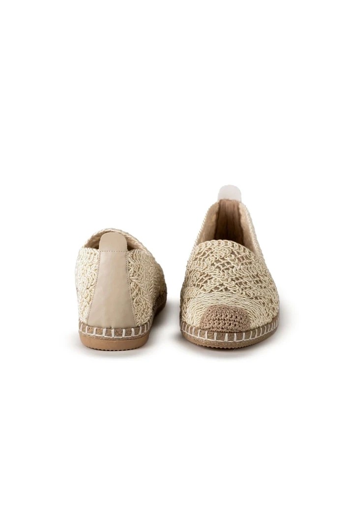Mayfair Bej Dantel Detaylı Espadril