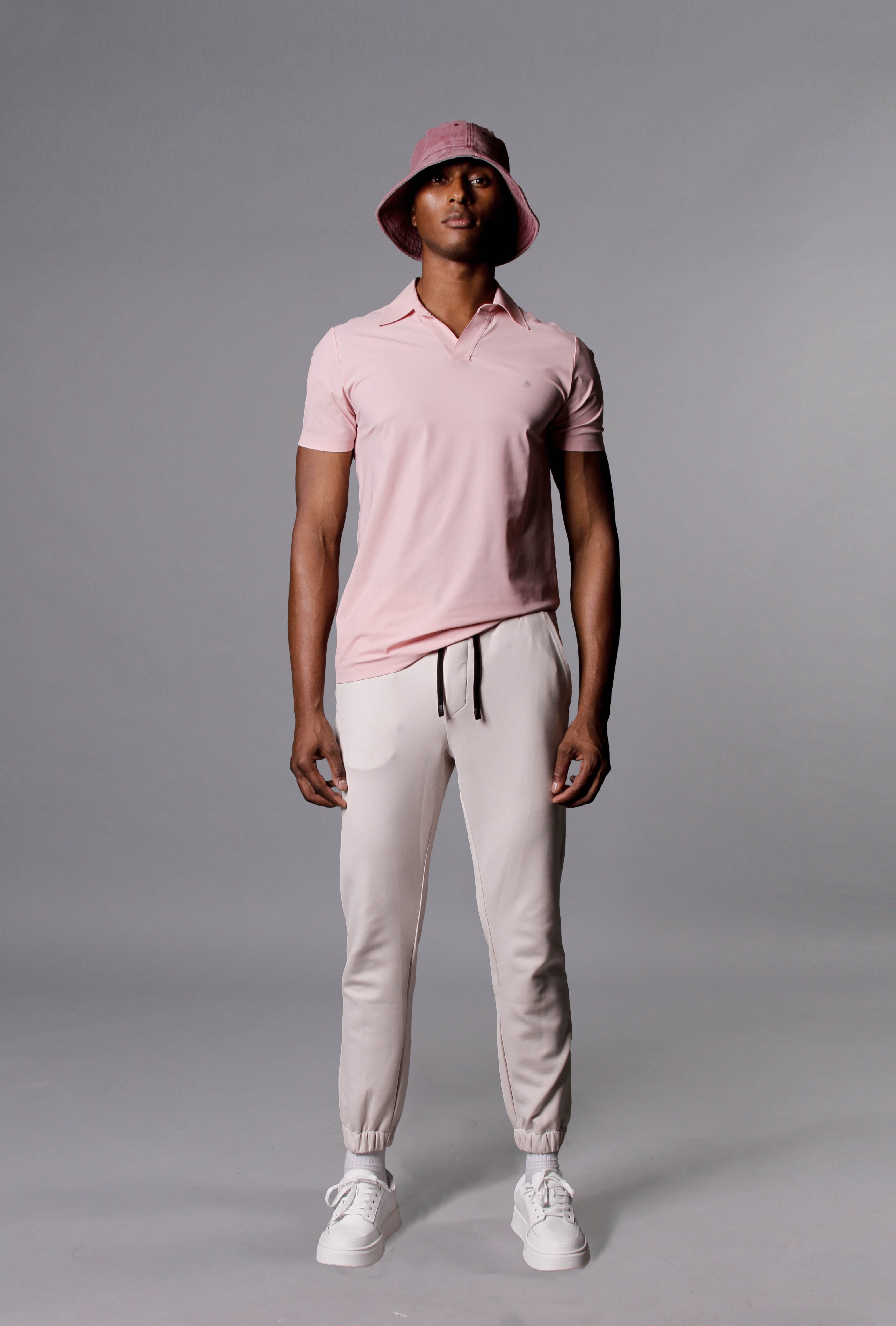 GIZA COTTON JOGGER - EKRU BEJ