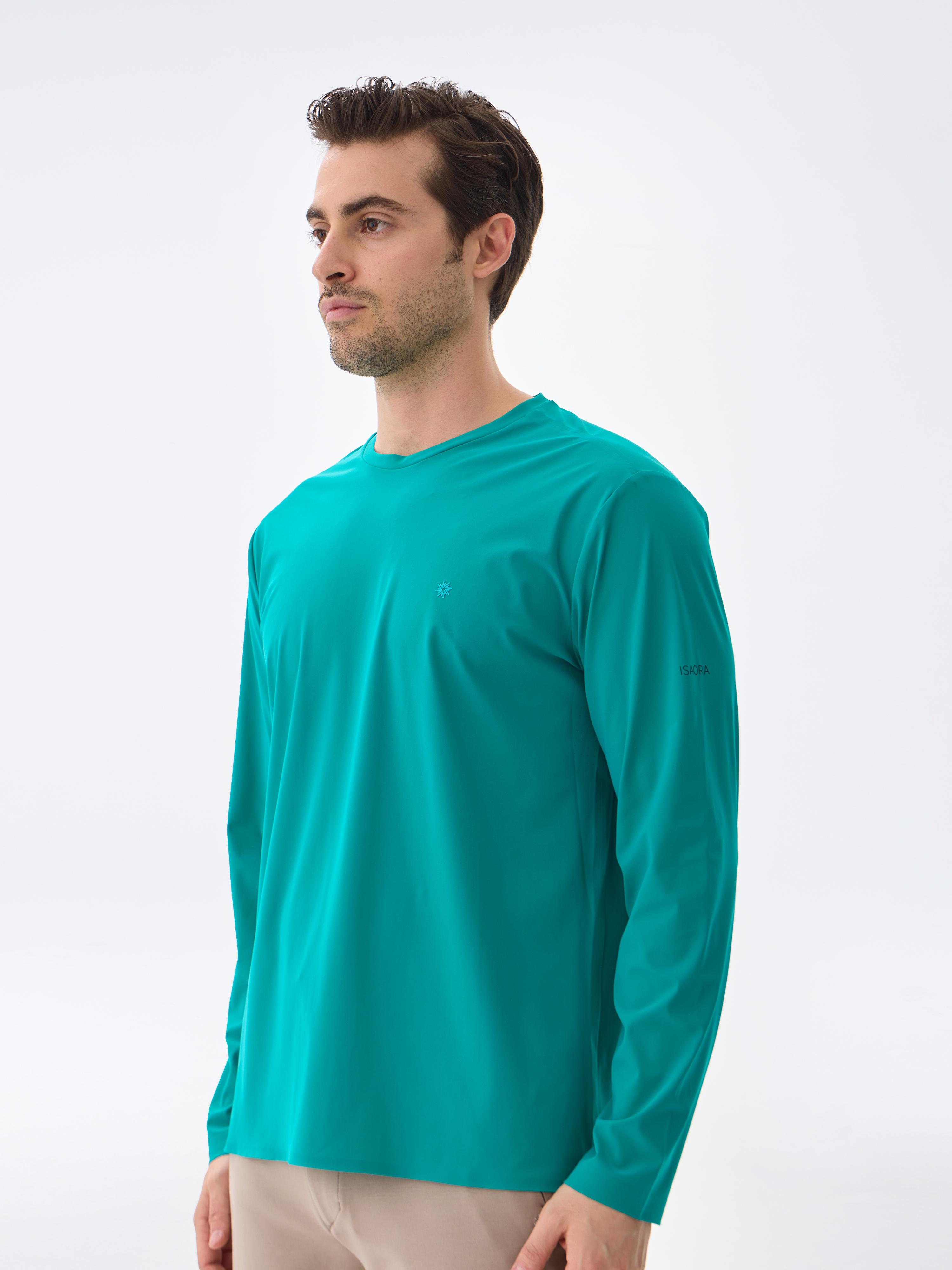 SUPER CREW UZUN KOLLU TİŞÖRT - GREEN