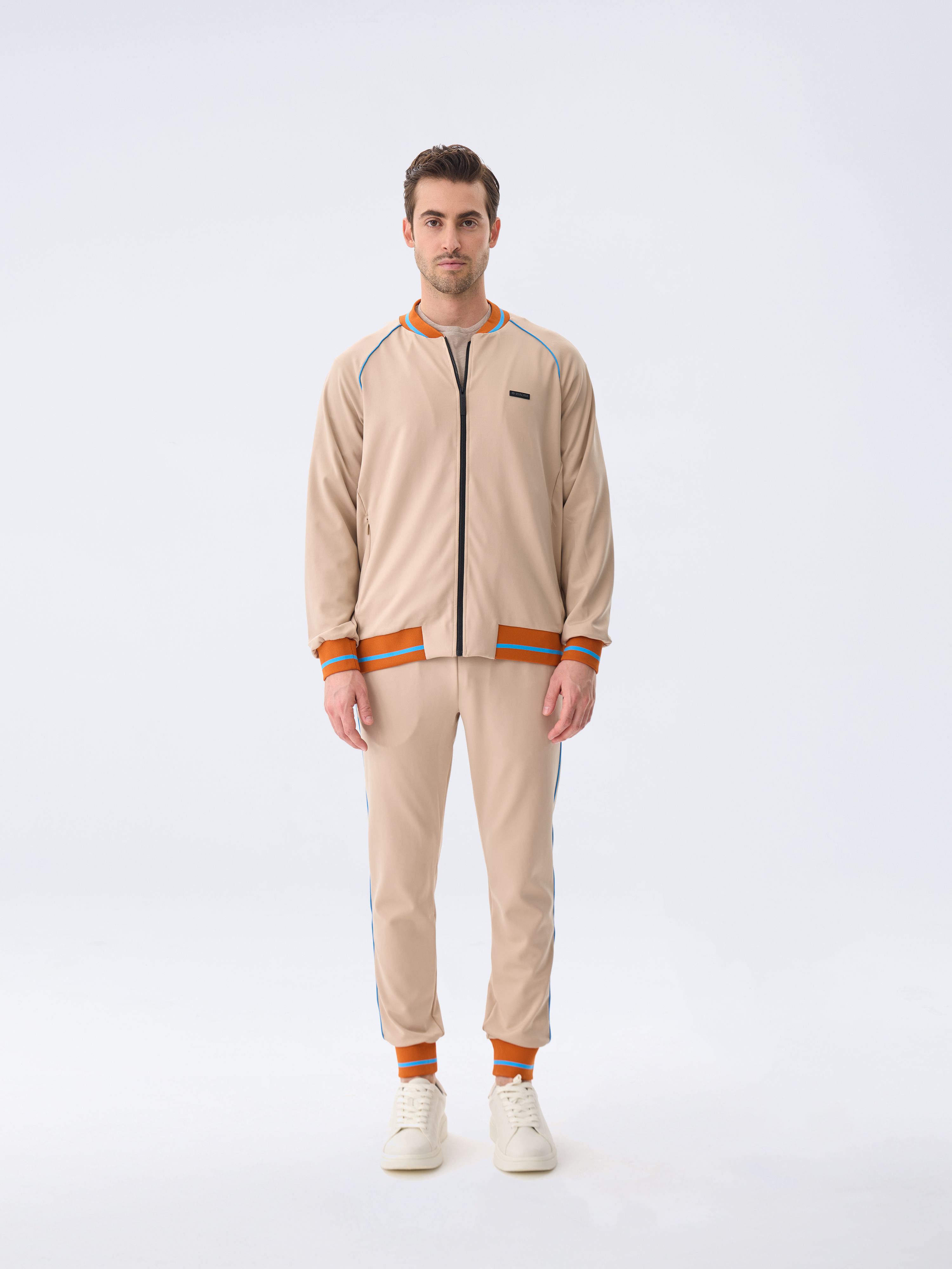 RIB BOMBER - TAILOR BEIGE